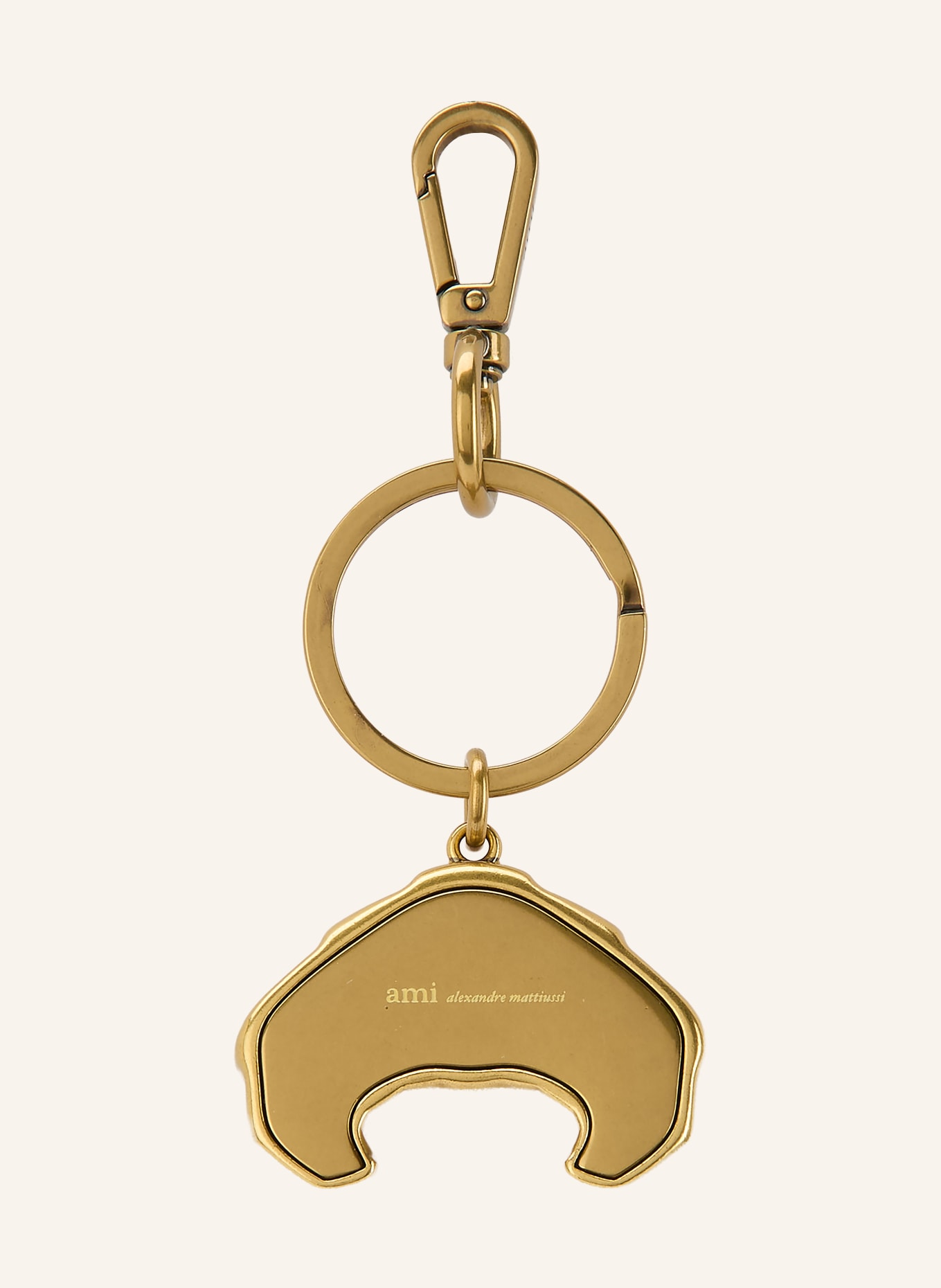 AMI PARIS Schlüsselanhänger: GOLD / DUNKELGELB