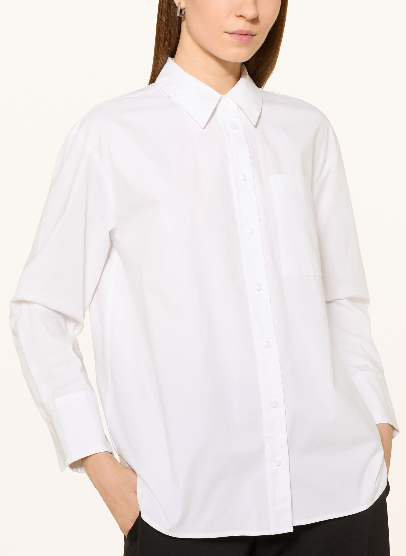 comma shirt blouse: WHITE