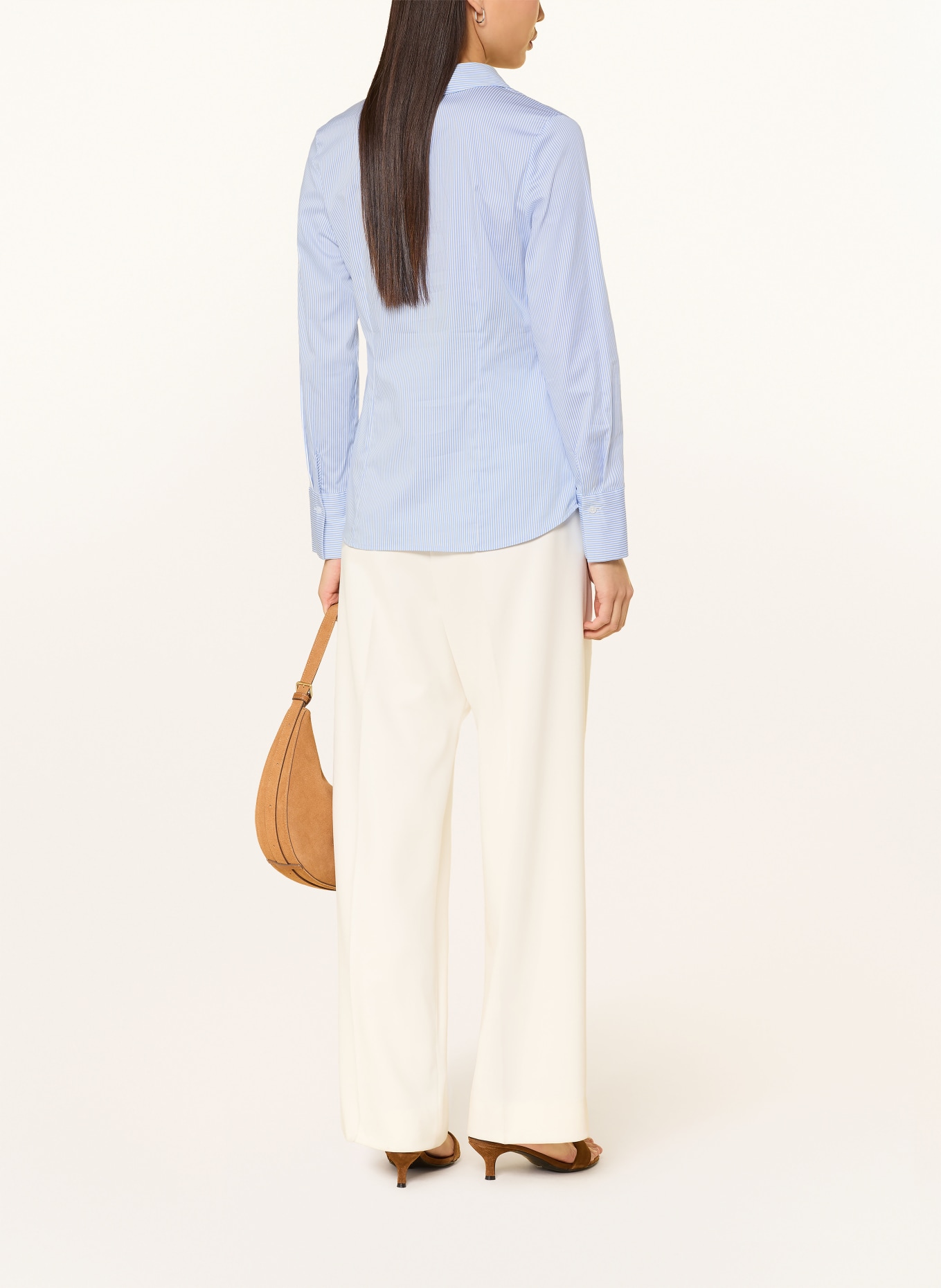 comma Hemdbluse: HELLBLAU / WEISS