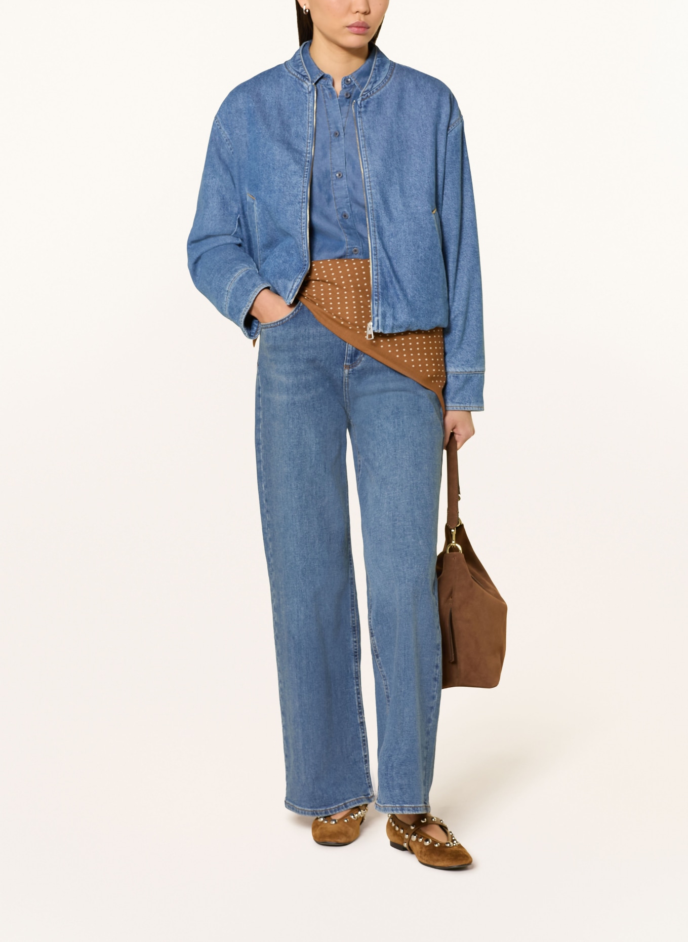 comma Wide Leg Jeans ANNA: 56Z7 BLUE