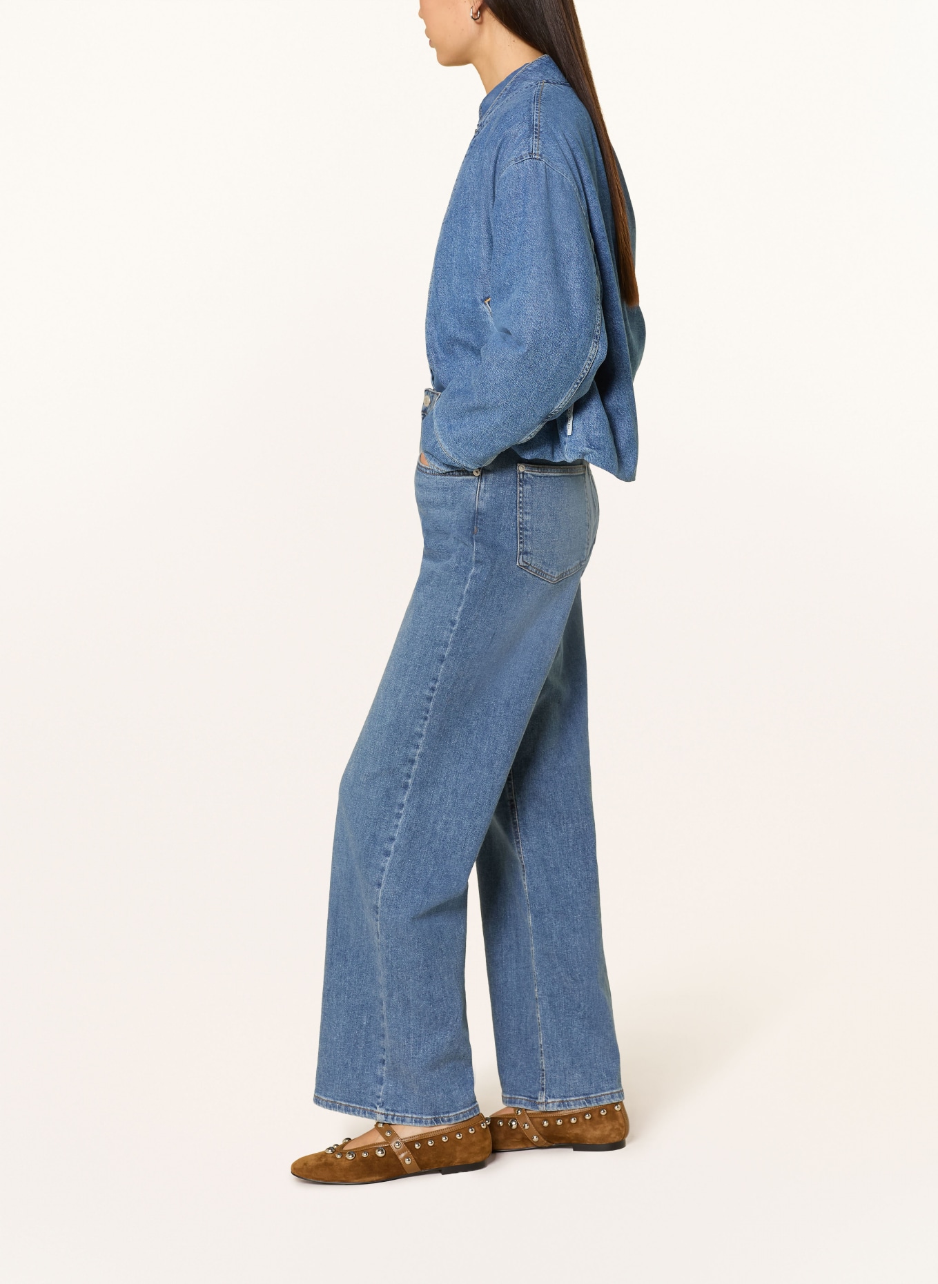 comma Wide Leg Jeans ANNA: 56Z7 BLUE