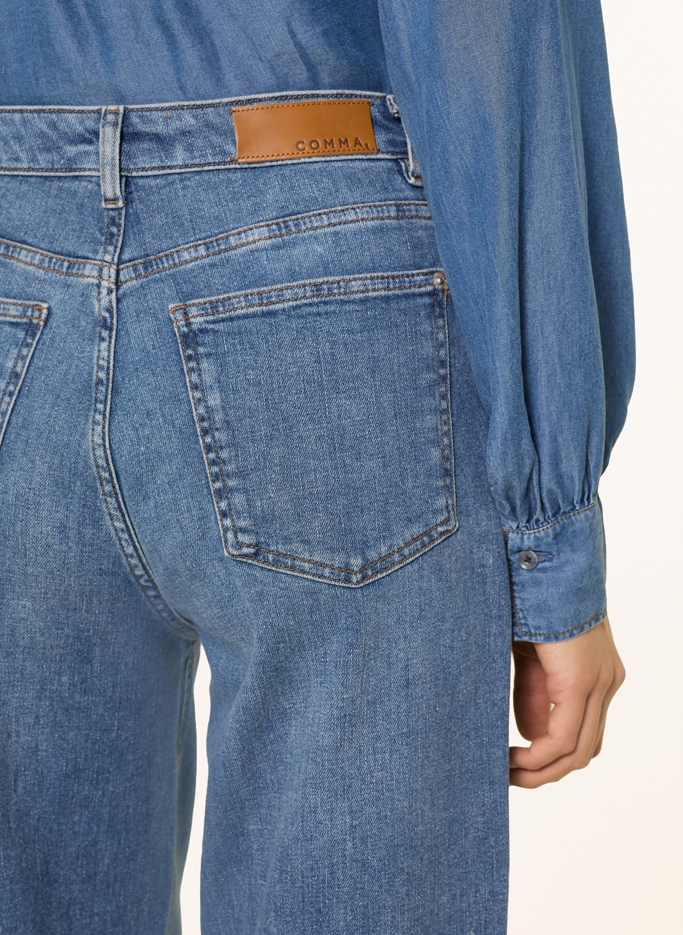 comma Wide Leg Jeans ANNA: 56Z7 BLUE