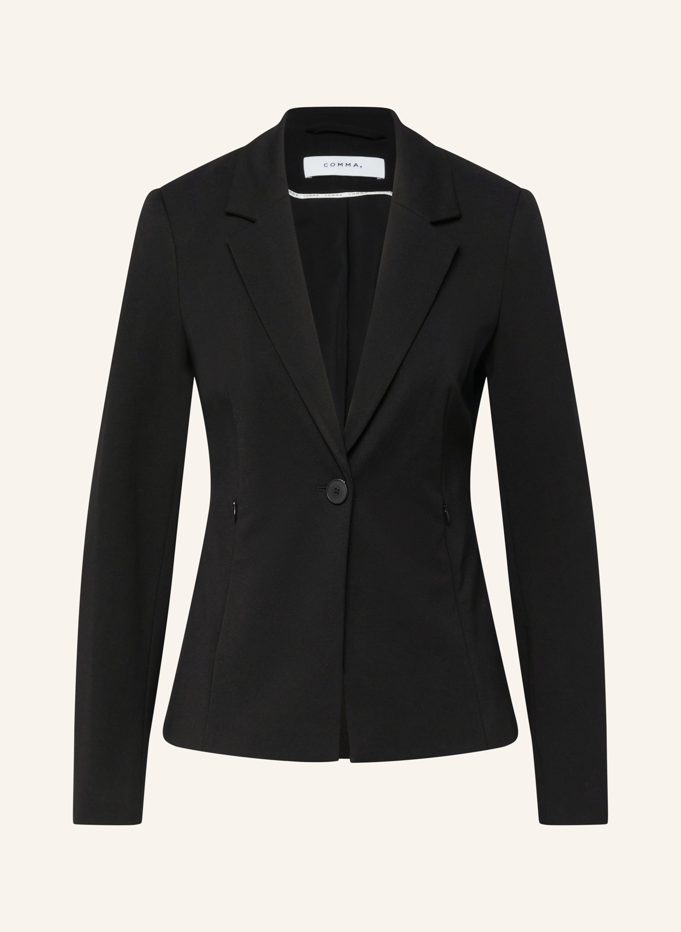 comma blazer: BLACK