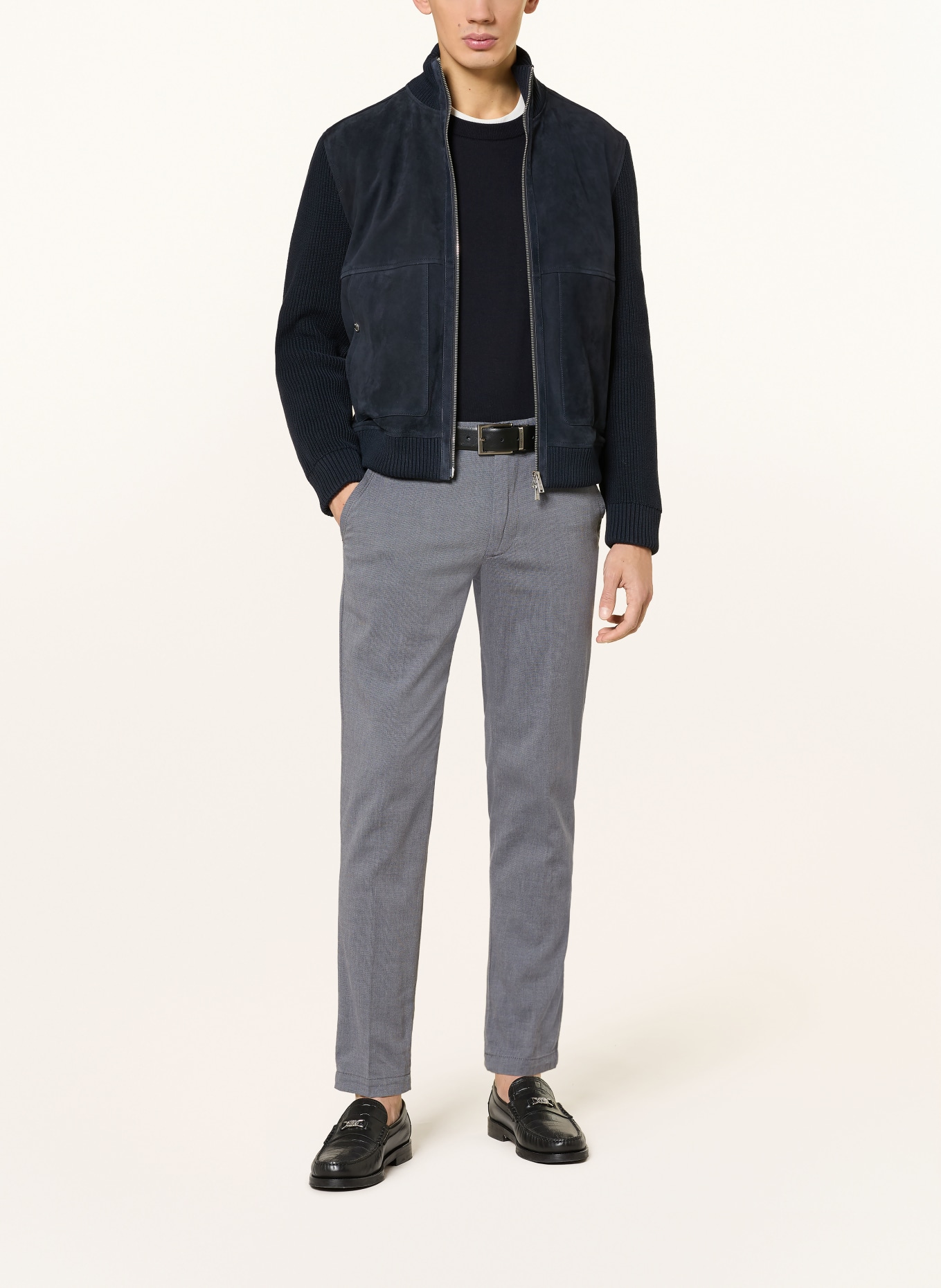 BOSS KAITON slim fit chino pants: GRAY