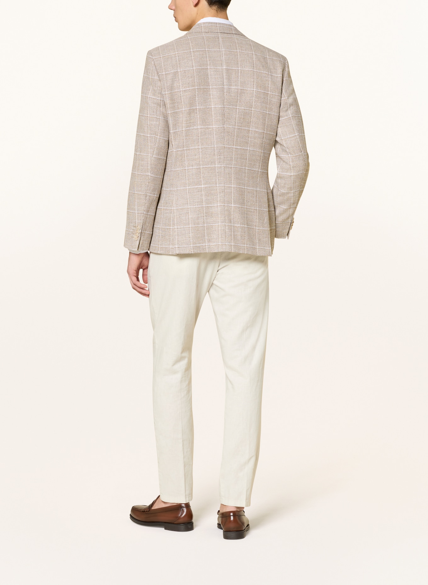 BOSS HUTSON Slim Fit Jacket: TAUPE / LIGHT BROWN / CREAM