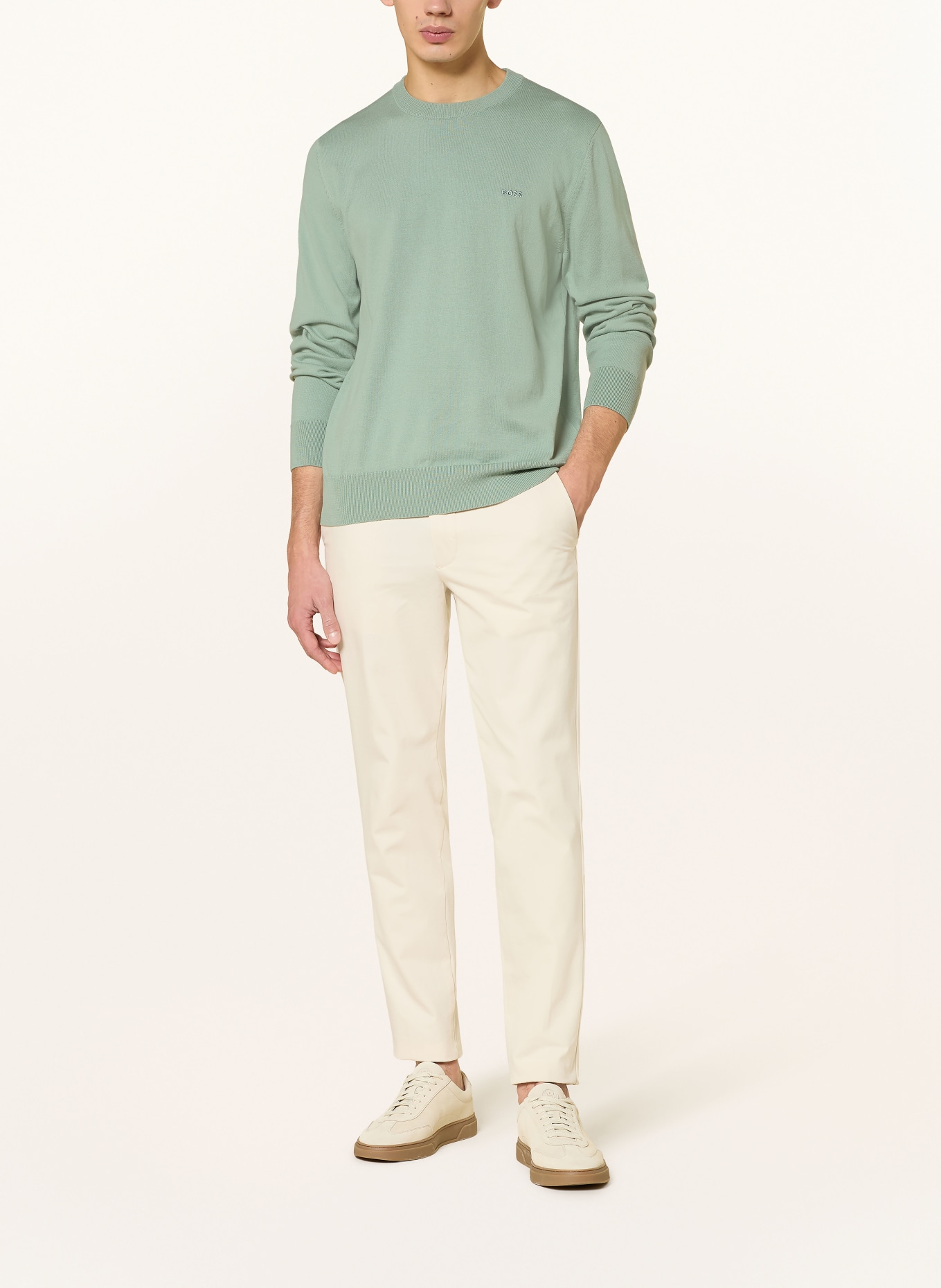 BOSS Pullover UPACAS: HELLGRÜN