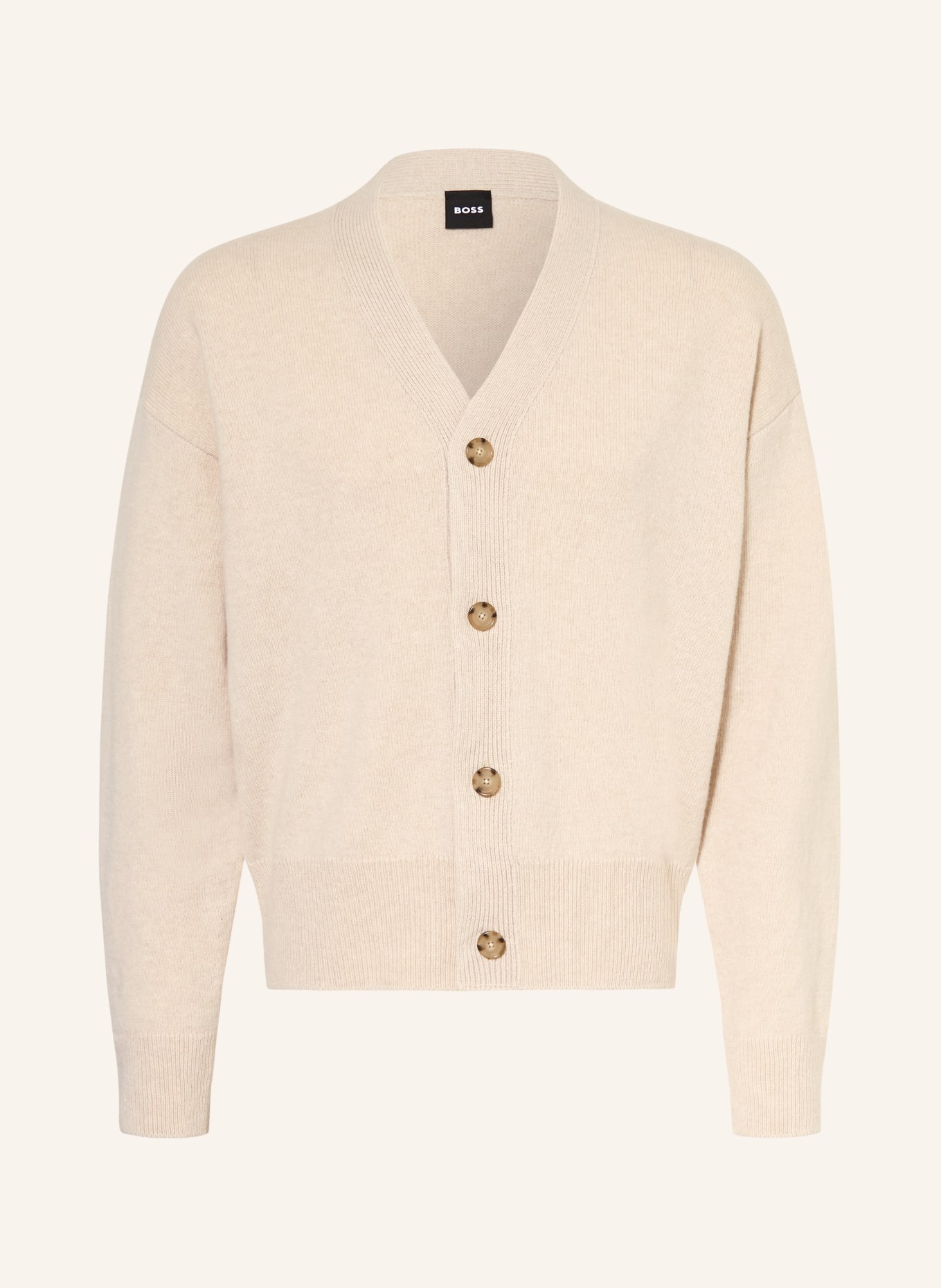 BOSS Strickjacke UCONE: CREME