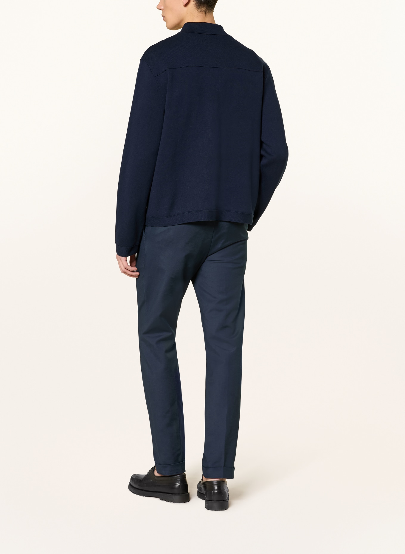 BOSS Strickjacke UTTONI: DUNKELBLAU