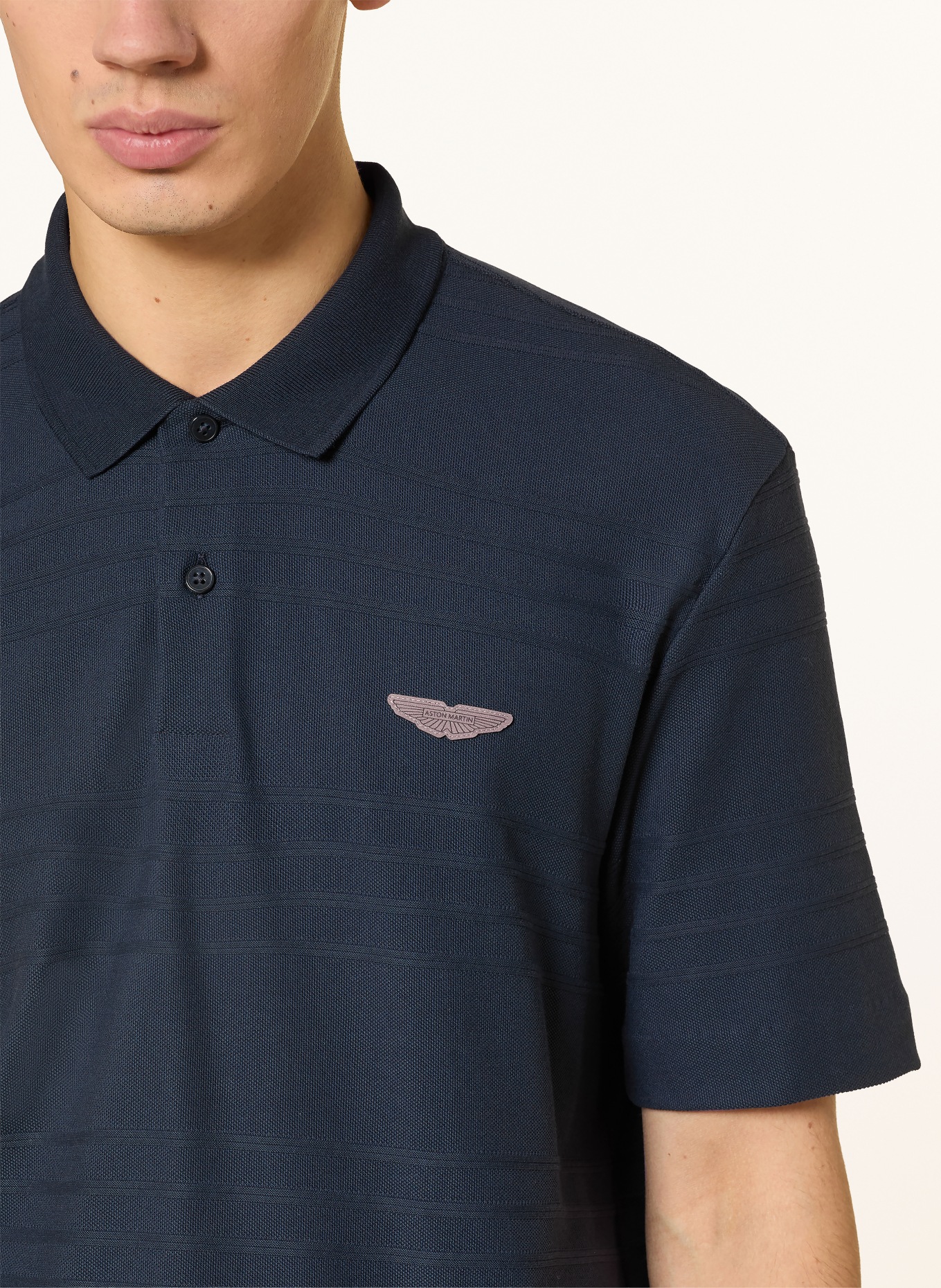 BOSS Piqué-Poloshirt PARRIS: DUNKELBLAU