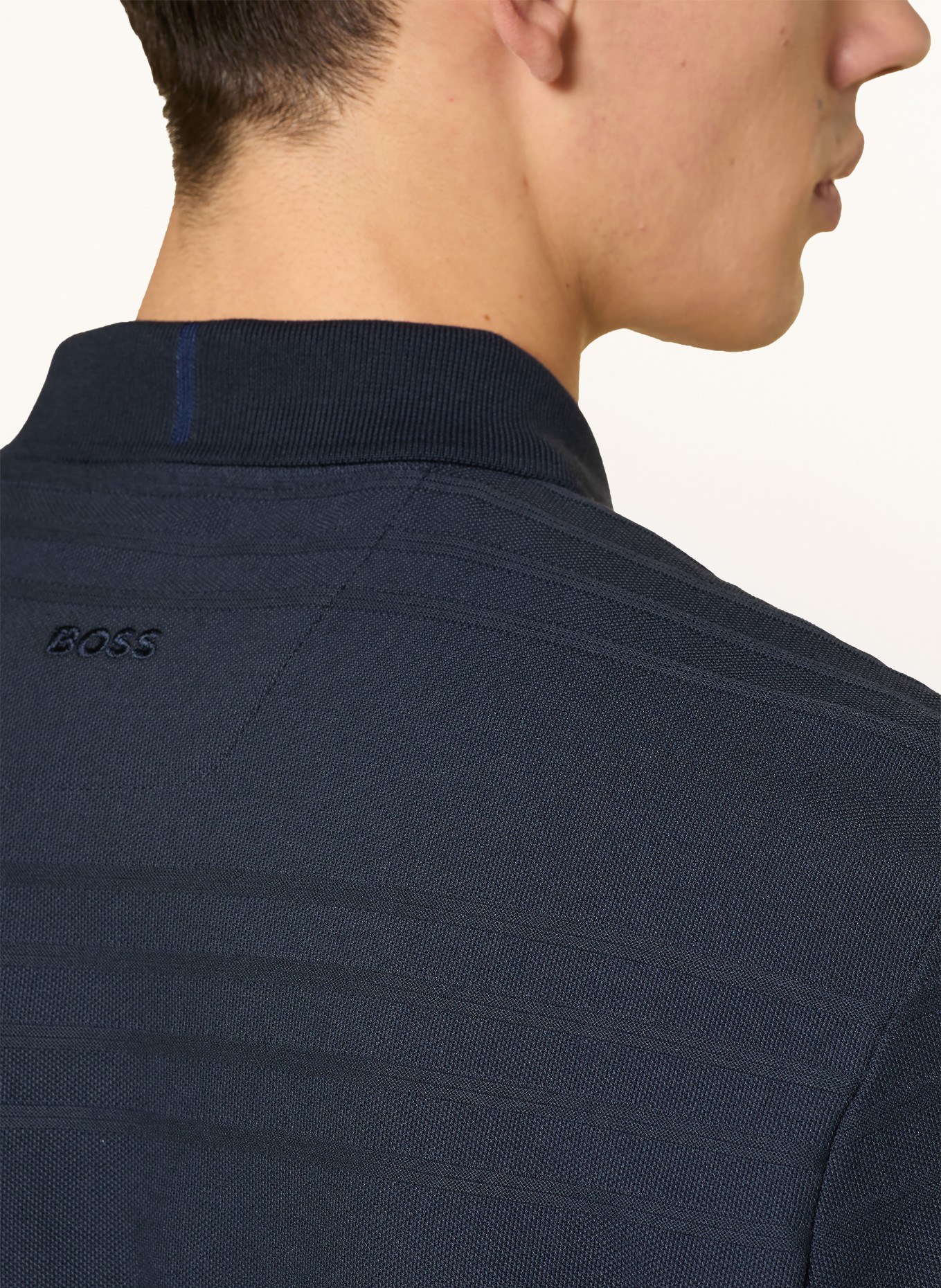 BOSS Piqué-Poloshirt PARRIS: DUNKELBLAU