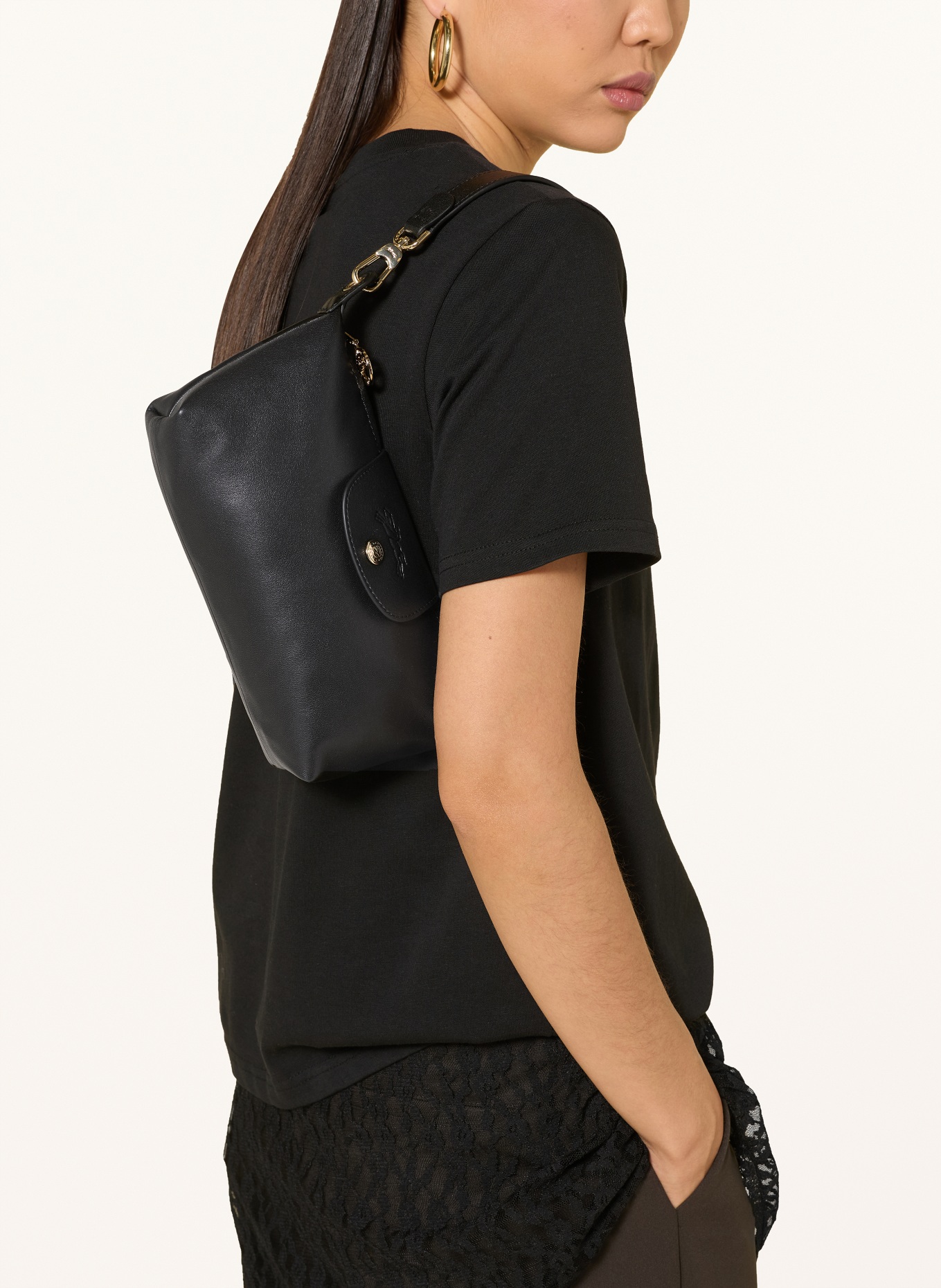 LONGCHAMP Schultertasche LE PLIAGE XTRA: SCHWARZ