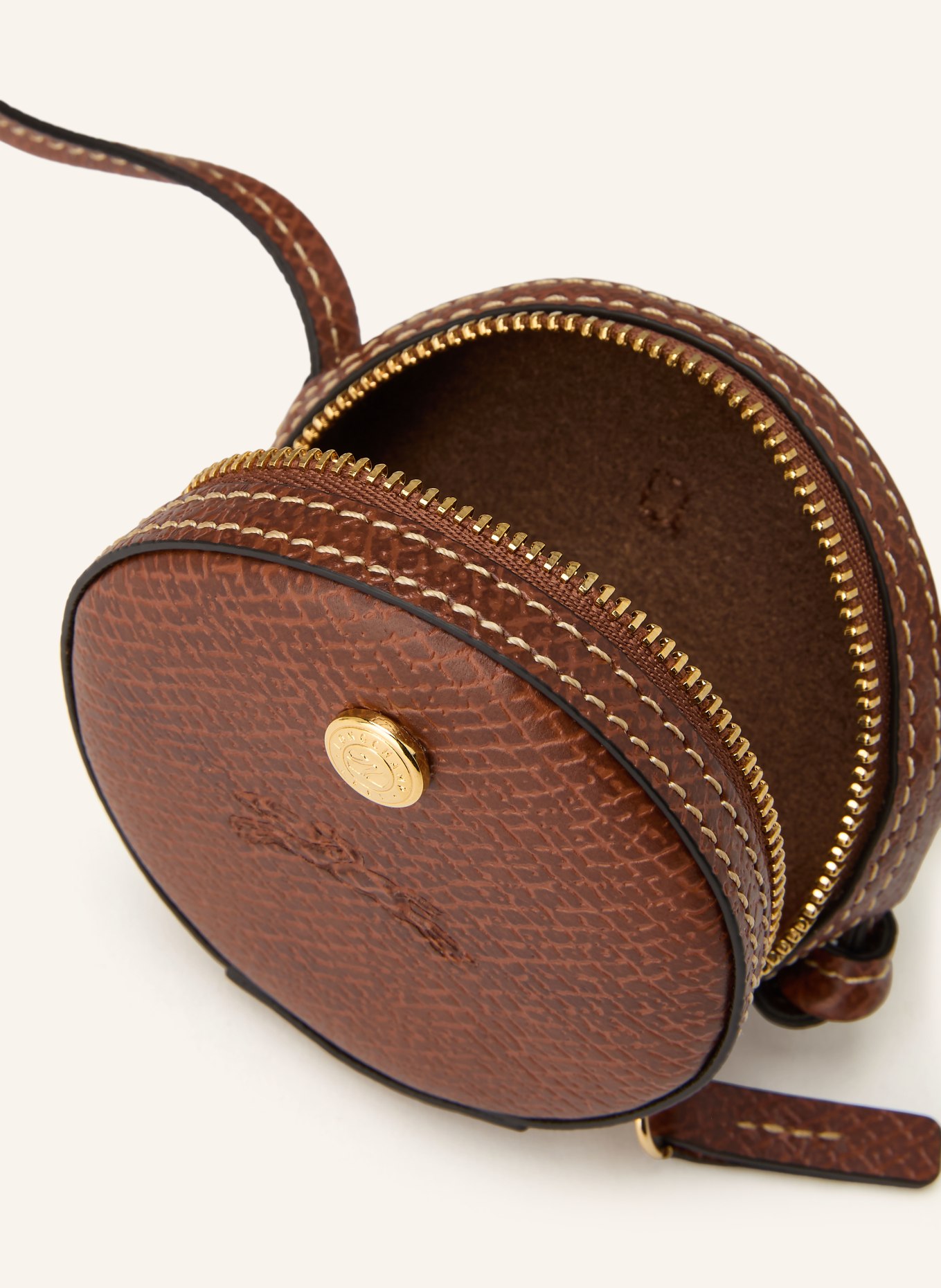 LONGCHAMP Geldbörse ÉPURE zum Umhängen: BRAUN / GOLD