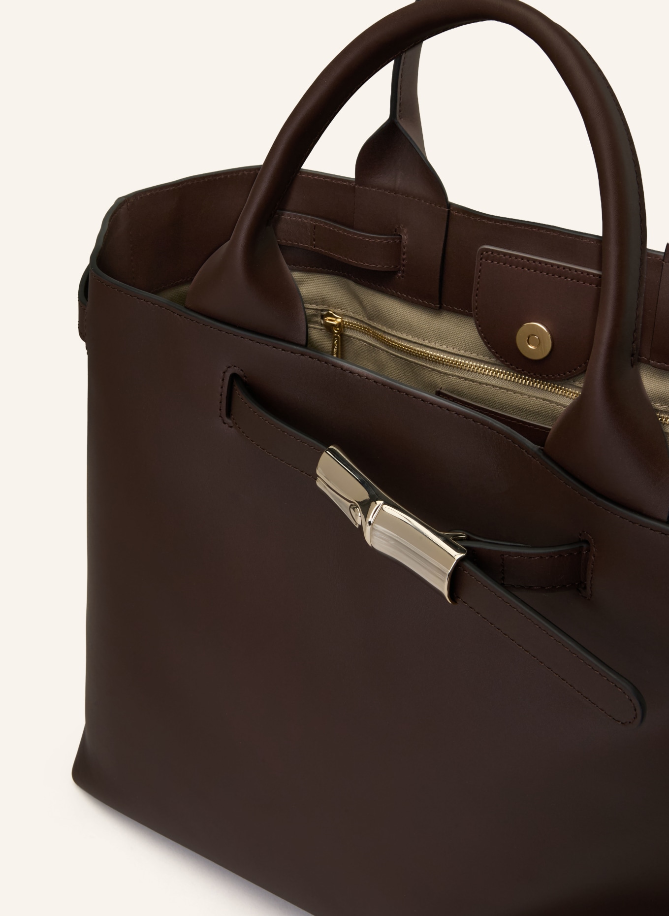LONGCHAMP Shopper LE SMART: DUNKELBRAUN