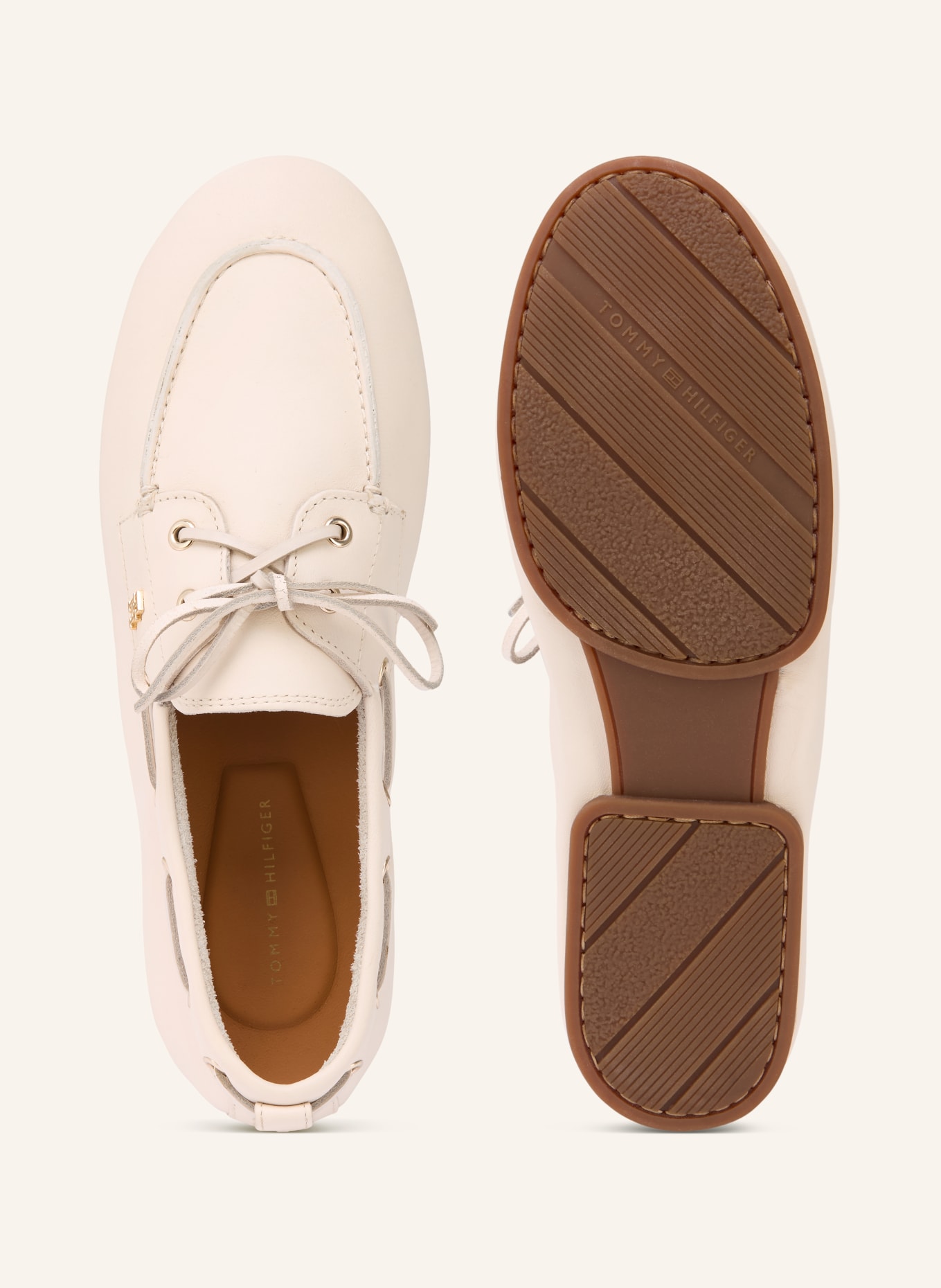 TOMMY HILFIGER Bootsschuhe: ECRU