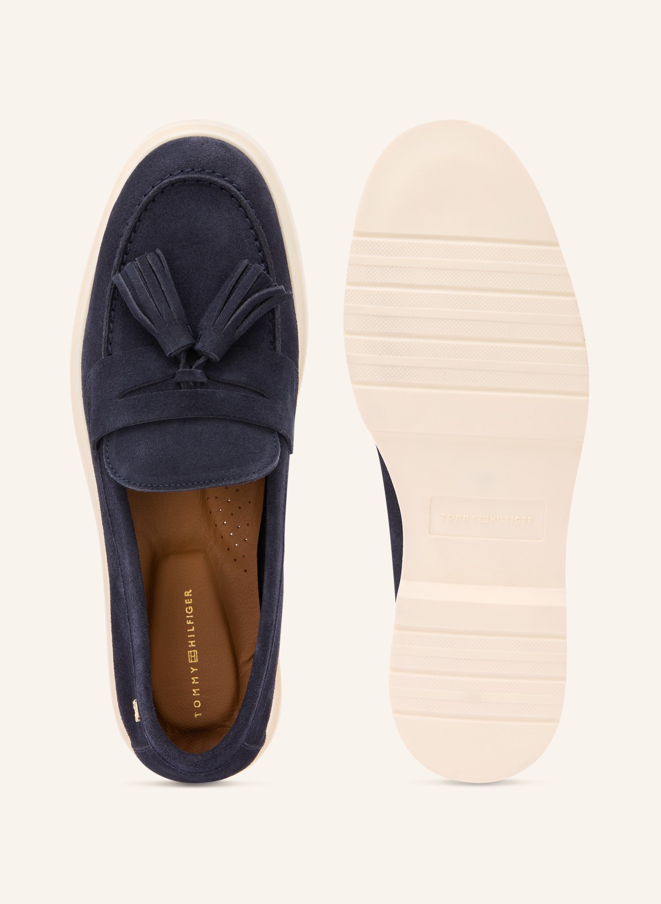 TOMMY HILFIGER Penny loafers: GRANATOWY