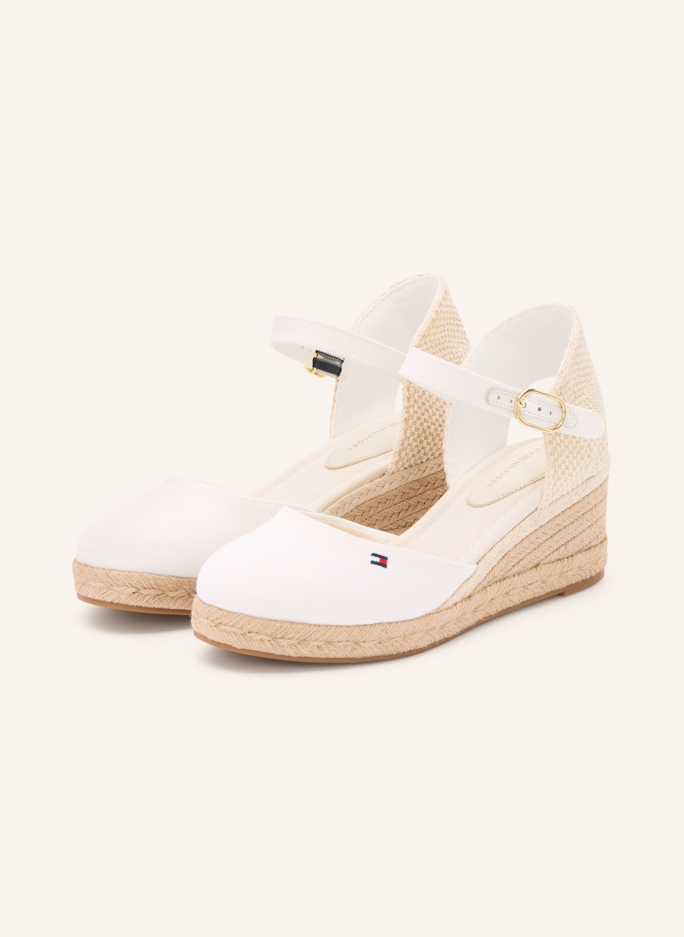 TOMMY HILFIGER Wedges: ECRU