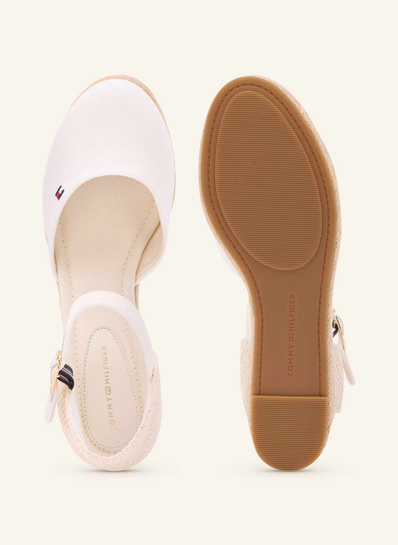 TOMMY HILFIGER Wedges: ECRU