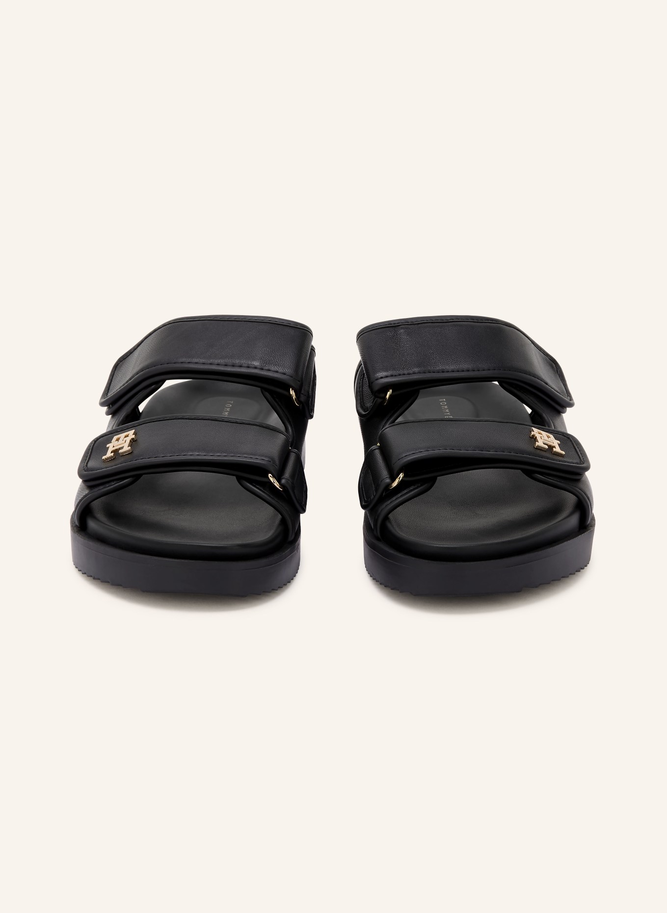 TOMMY HILFIGER klapki: CZARNY