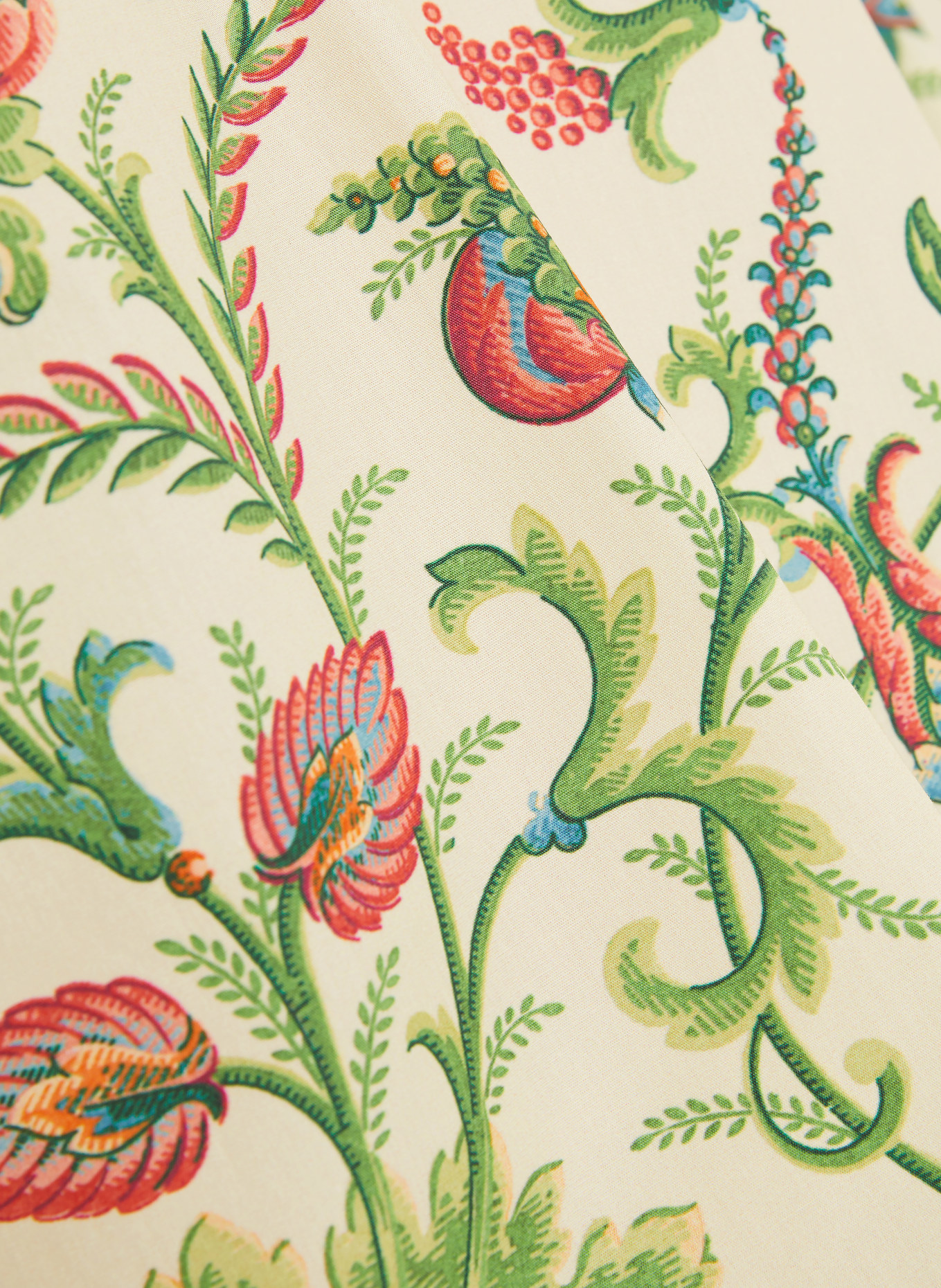 ETRO Blusenshirt mit 3/4-Arm: HELLGELB / ROT / GRÜN