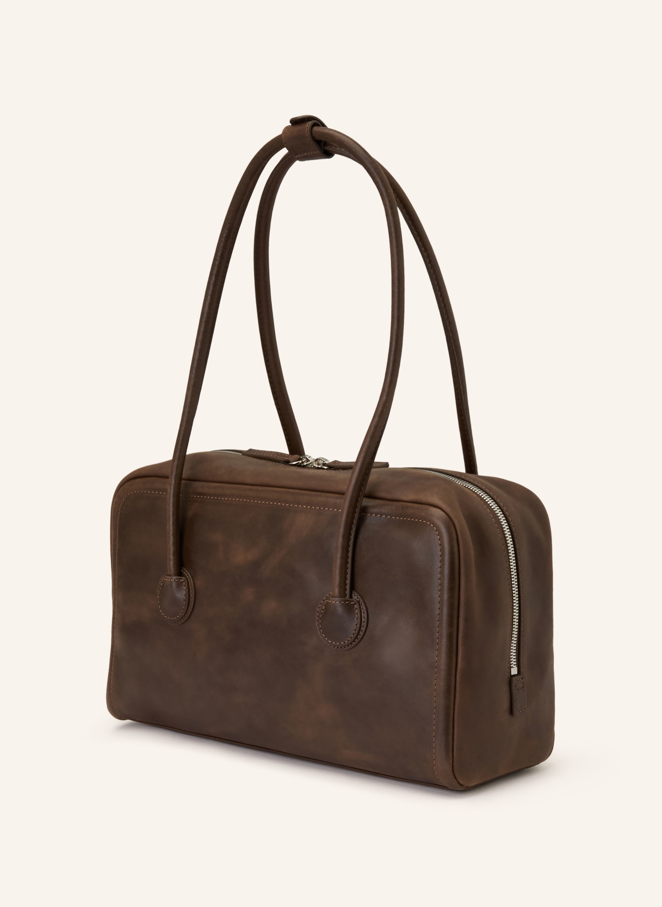 MARGE SHERWOOD Schultertasche SOFT BOSTON: DUNKELBRAUN