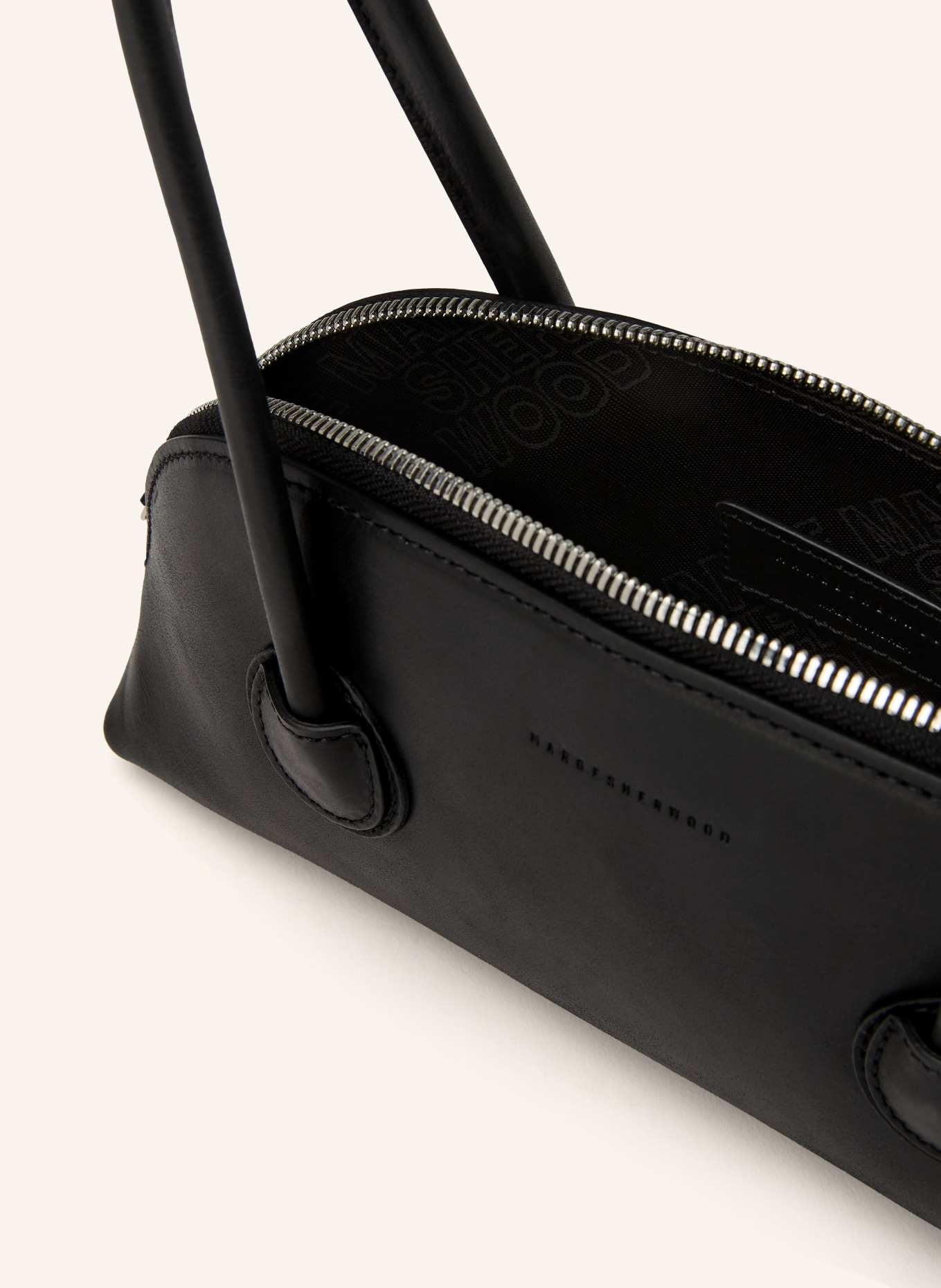 MARGE SHERWOOD BESSETTE shoulder bag: BLACK / SILVER