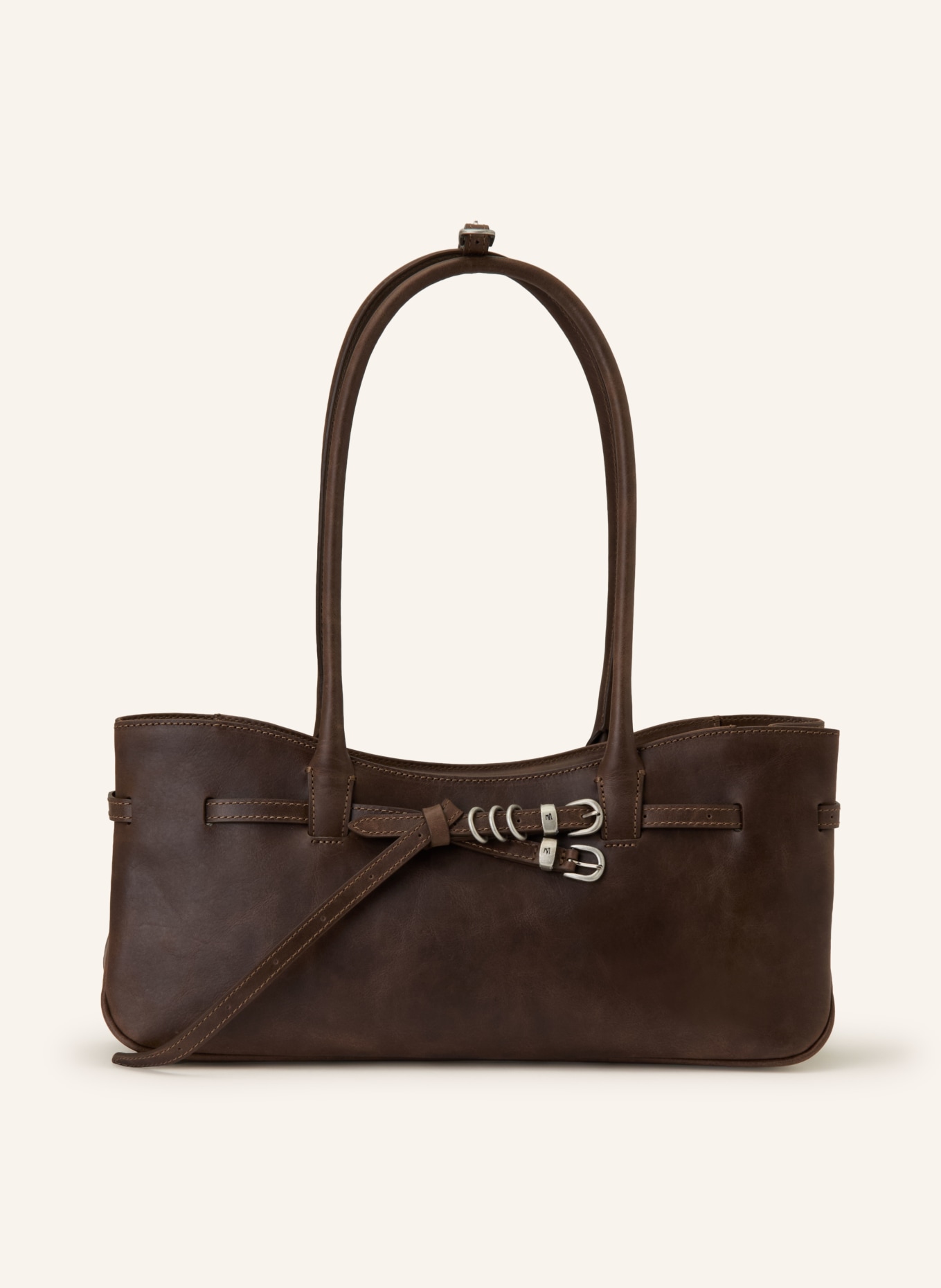 MARGE SHERWOOD Schultertasche GRANDMA USED: DUNKELBRAUN