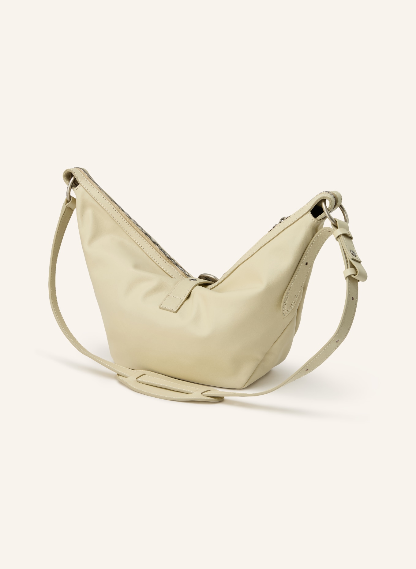 MARGE SHERWOOD Schultertasche: CREME / SILBER