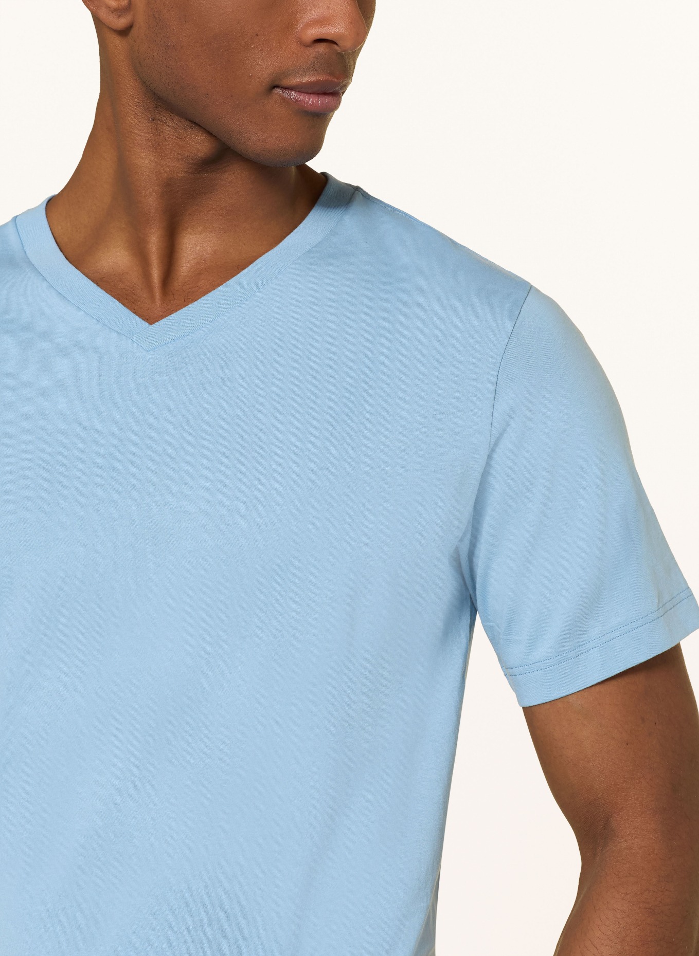 SCHIESSER MIX+RELAX sleep shirt: LIGHT BLUE