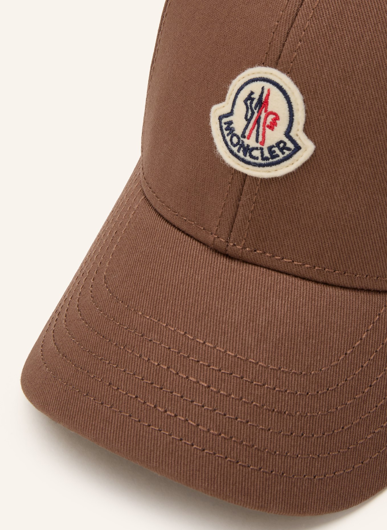 MONCLER čepice: HNĚDÁ