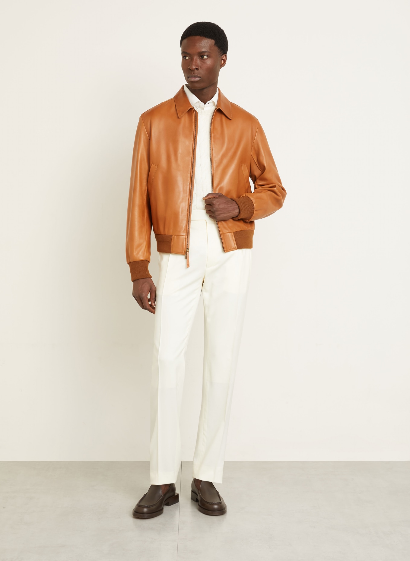 RALPH LAUREN PURPLE LABEL Hose Regular Fit: CREME