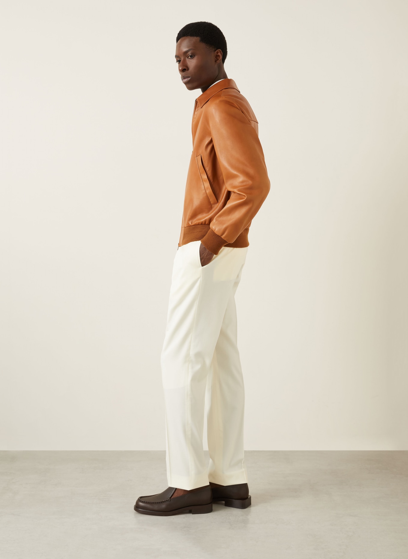 RALPH LAUREN PURPLE LABEL Hose Regular Fit: CREME