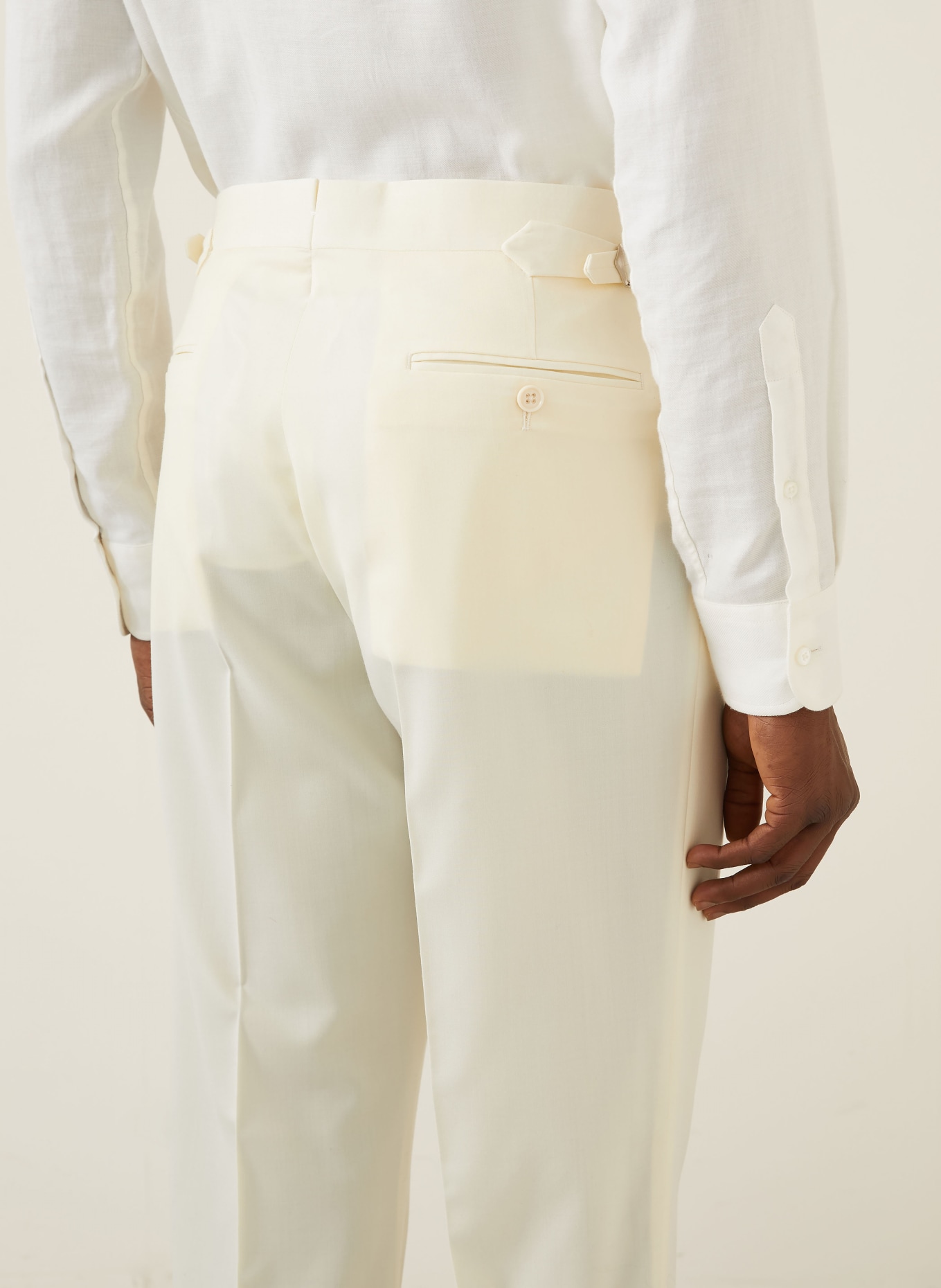 RALPH LAUREN PURPLE LABEL Hose Regular Fit: CREME