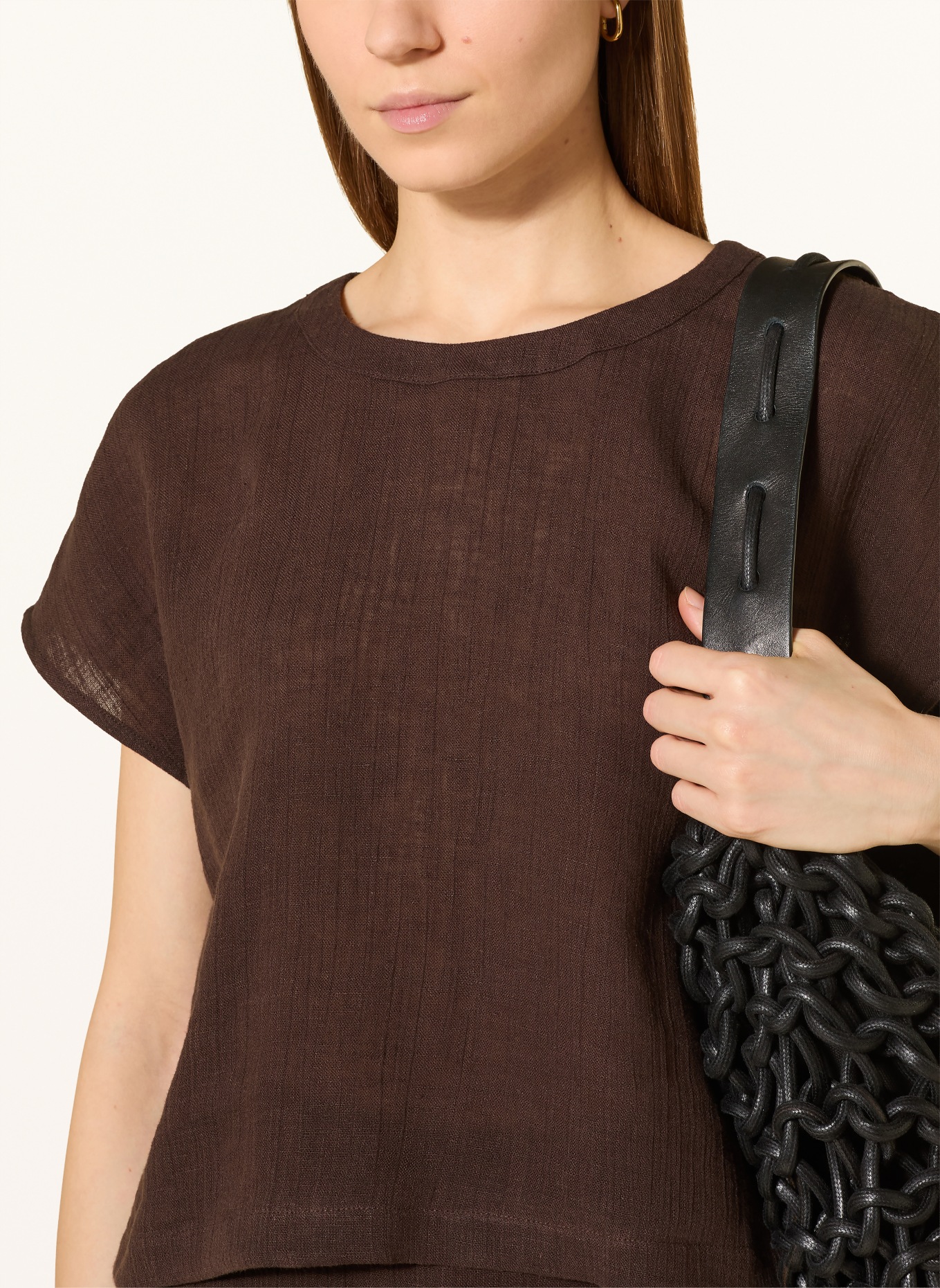 darling harbour Linnen overhemd: CHOCOLATE