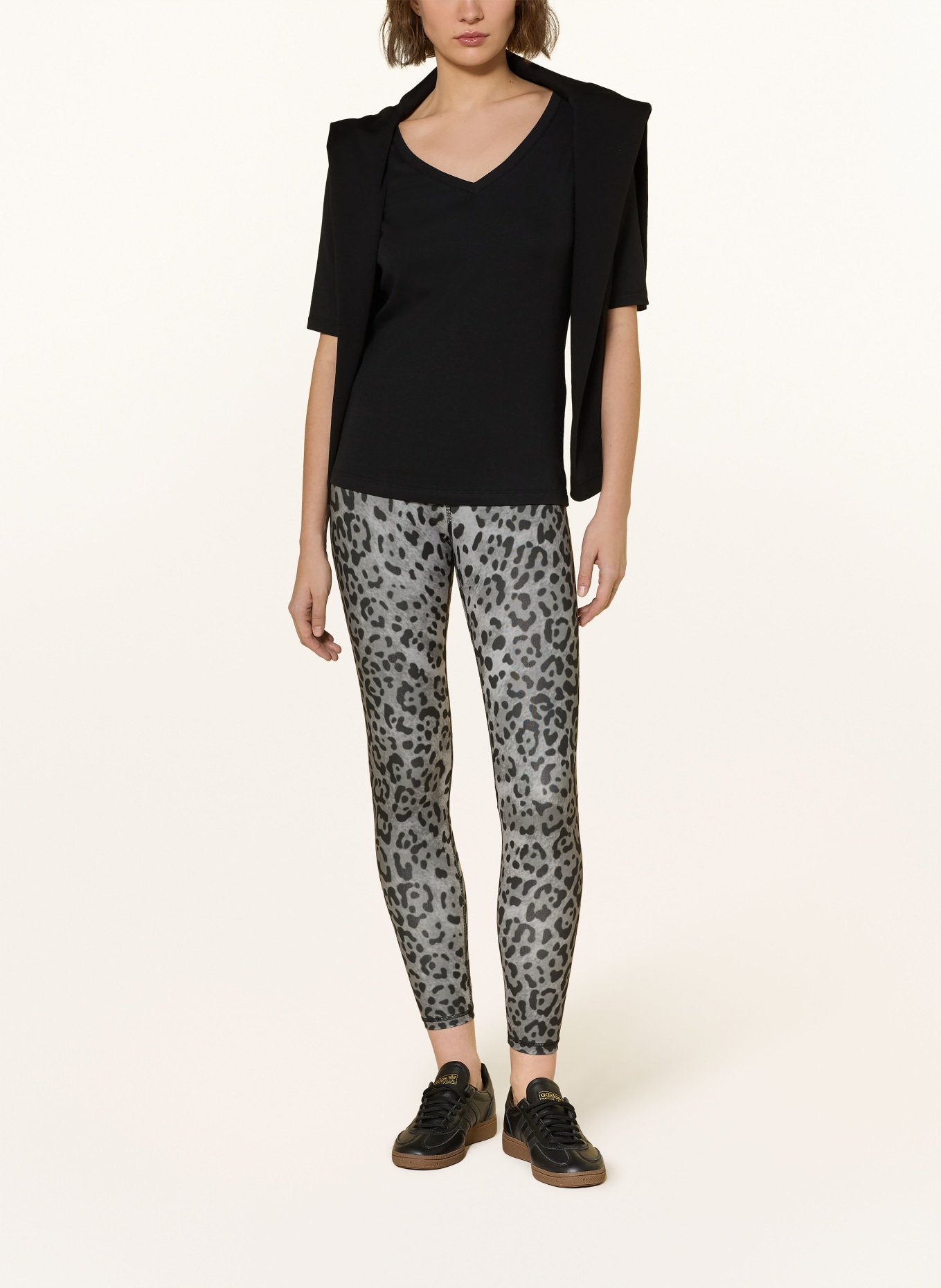 Juvia Leggings PAMELA: GRAU / SCHWARZ