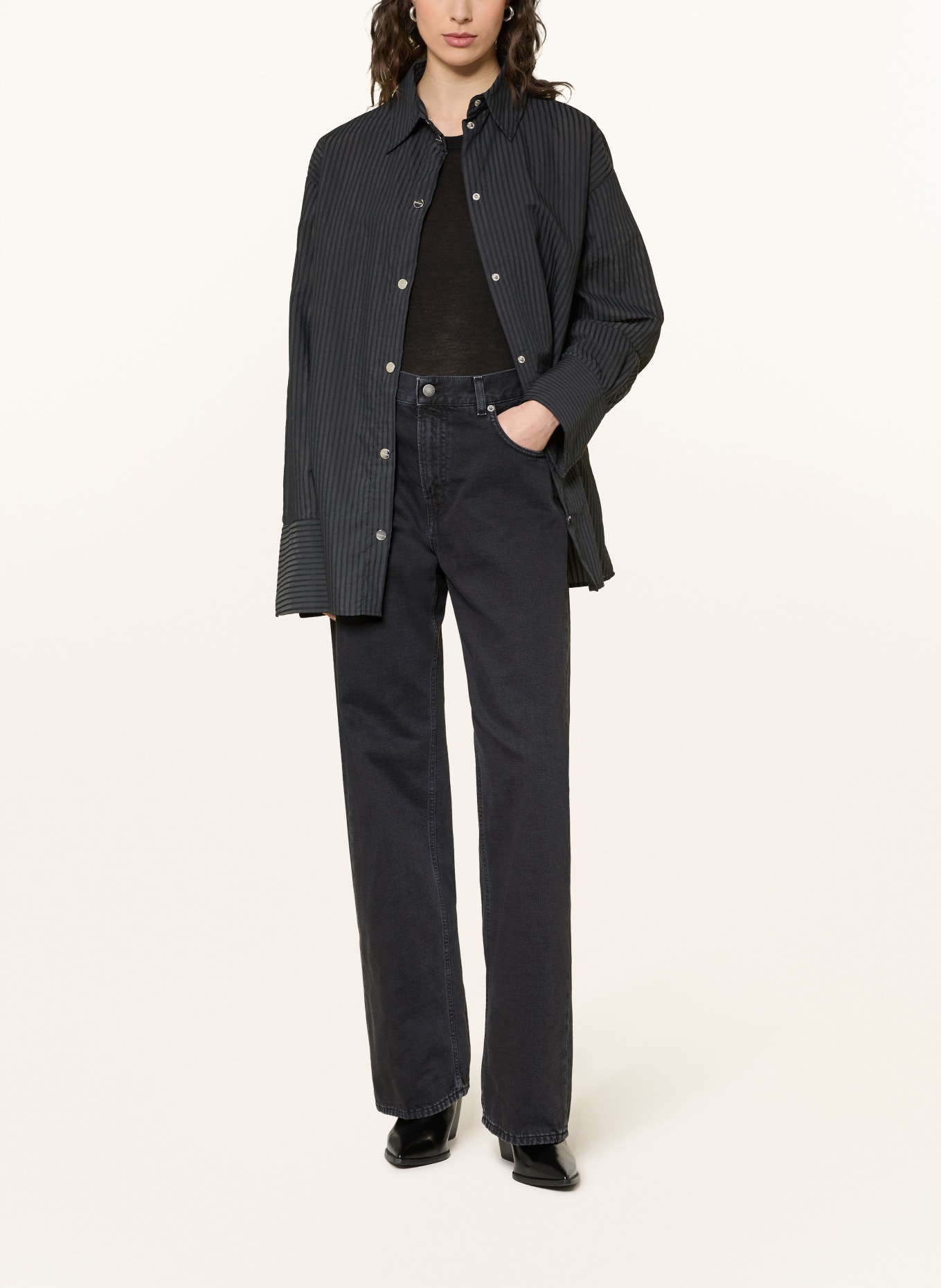 HAIKURE Straight Jeans BONNIE BULL 44: T0491 CARBON