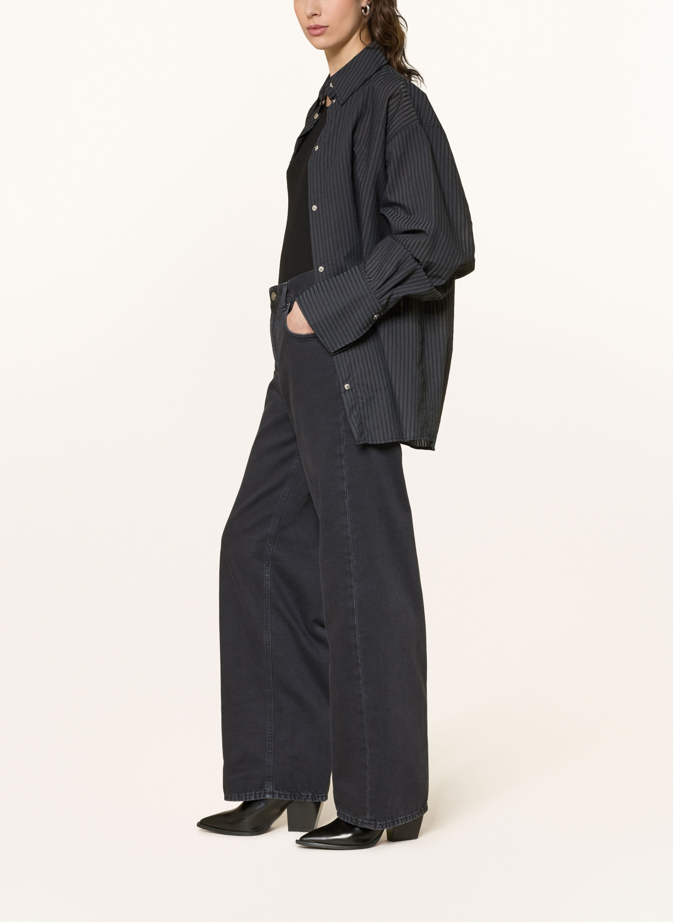 HAIKURE Straight Jeans BONNIE BULL 44: T0491 CARBON