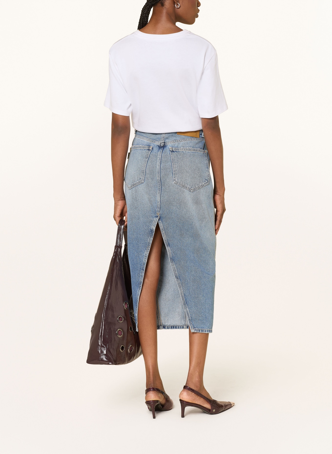 HAIKURE Jeansrock RICKA: HELLBLAU