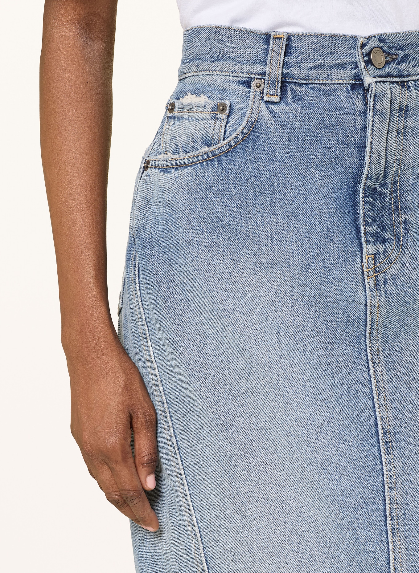 HAIKURE Jeansrock RICKA: HELLBLAU