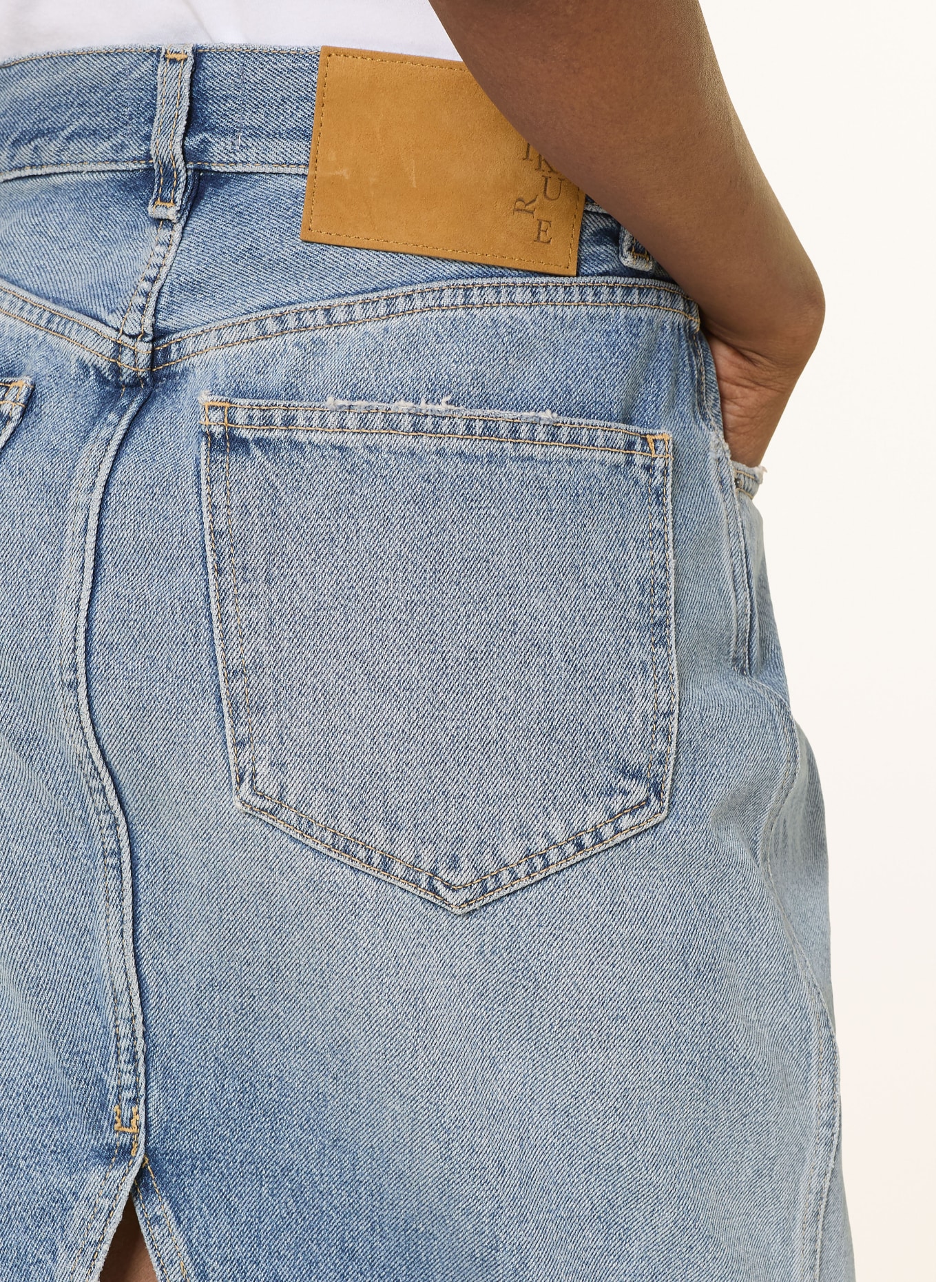 HAIKURE Jeansrock RICKA: HELLBLAU