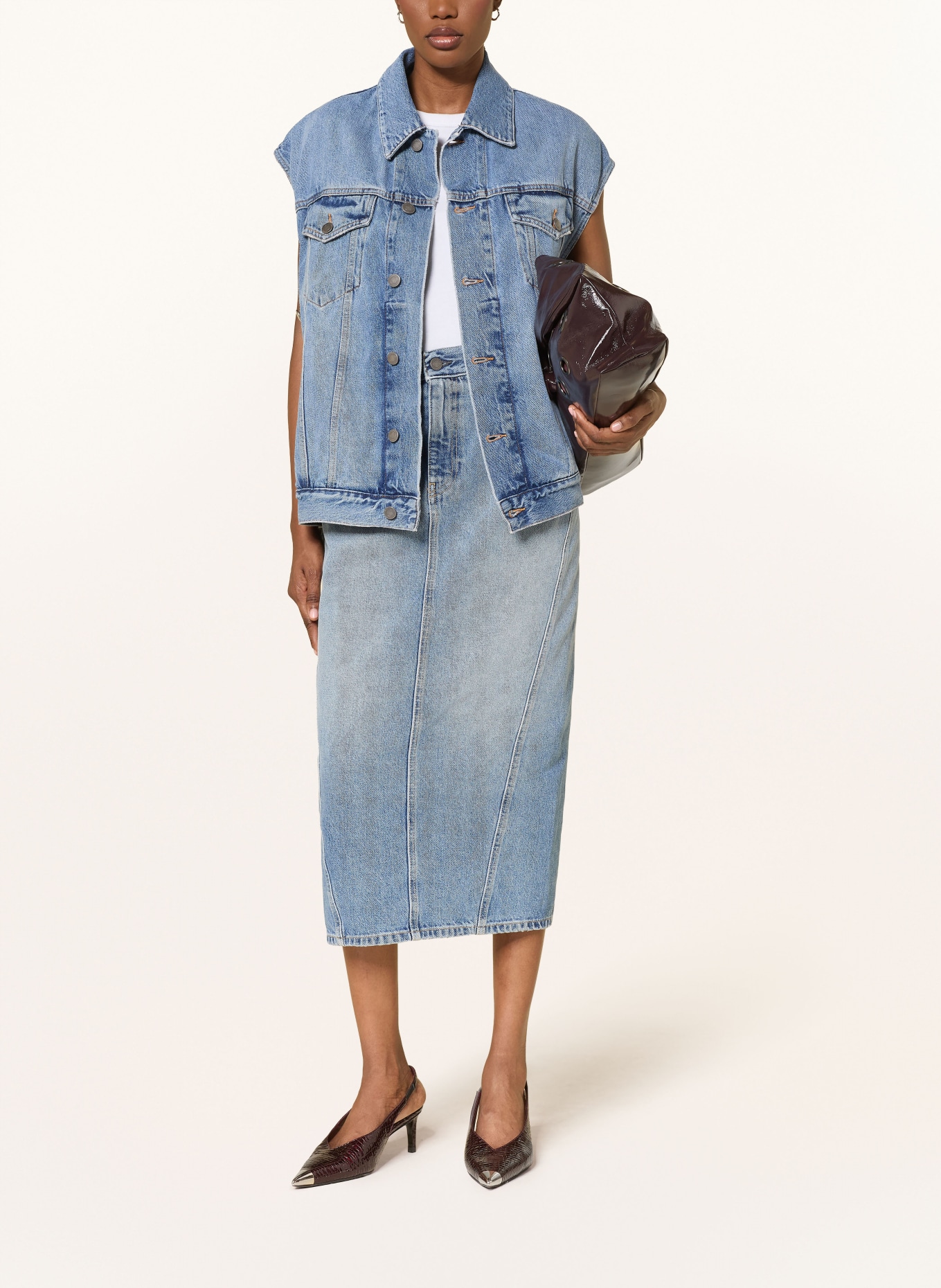 HAIKURE Jeansweste JANETTE: BLAU