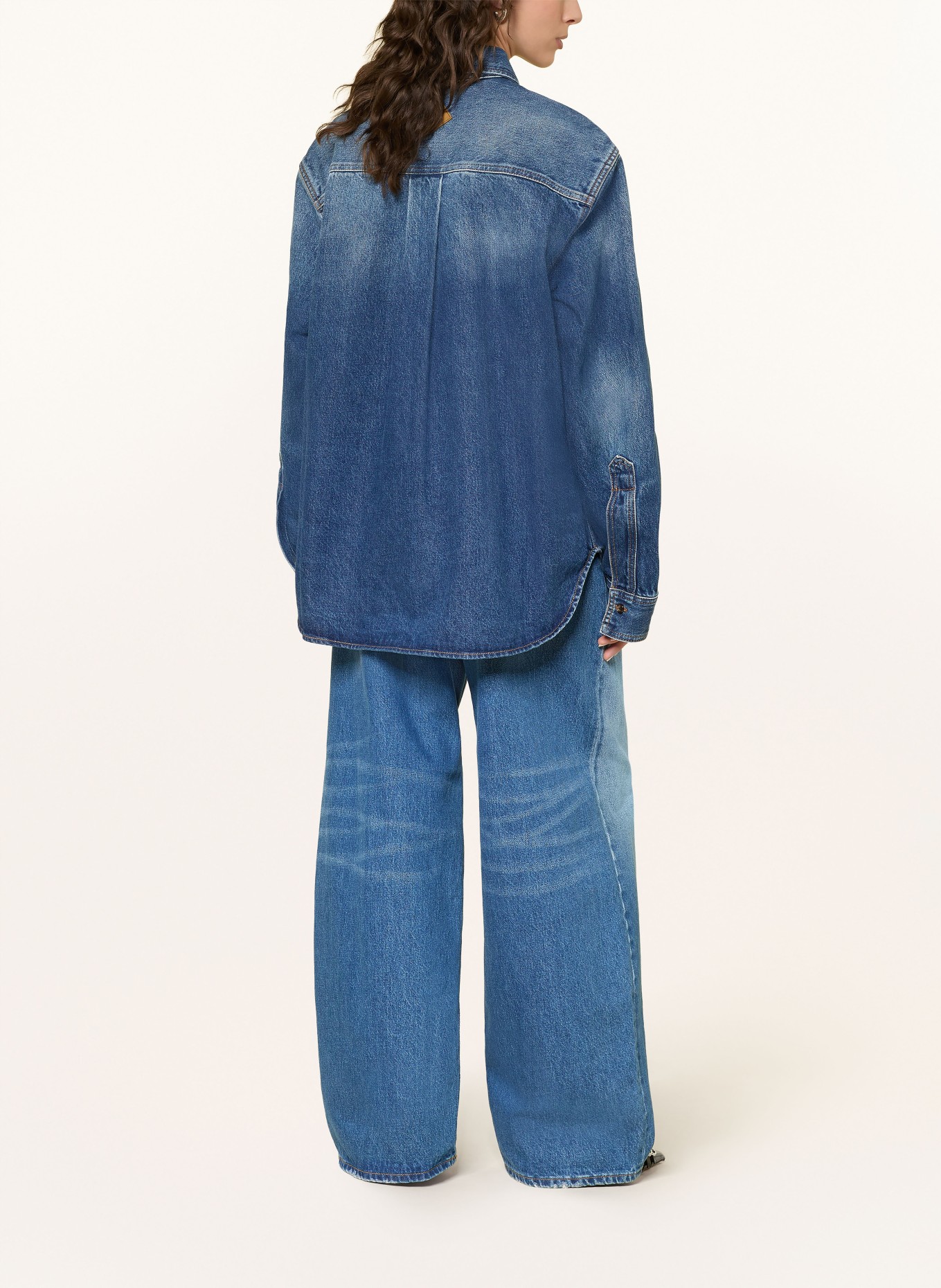 HAIKURE DEBBIE denim blouse: BLUE