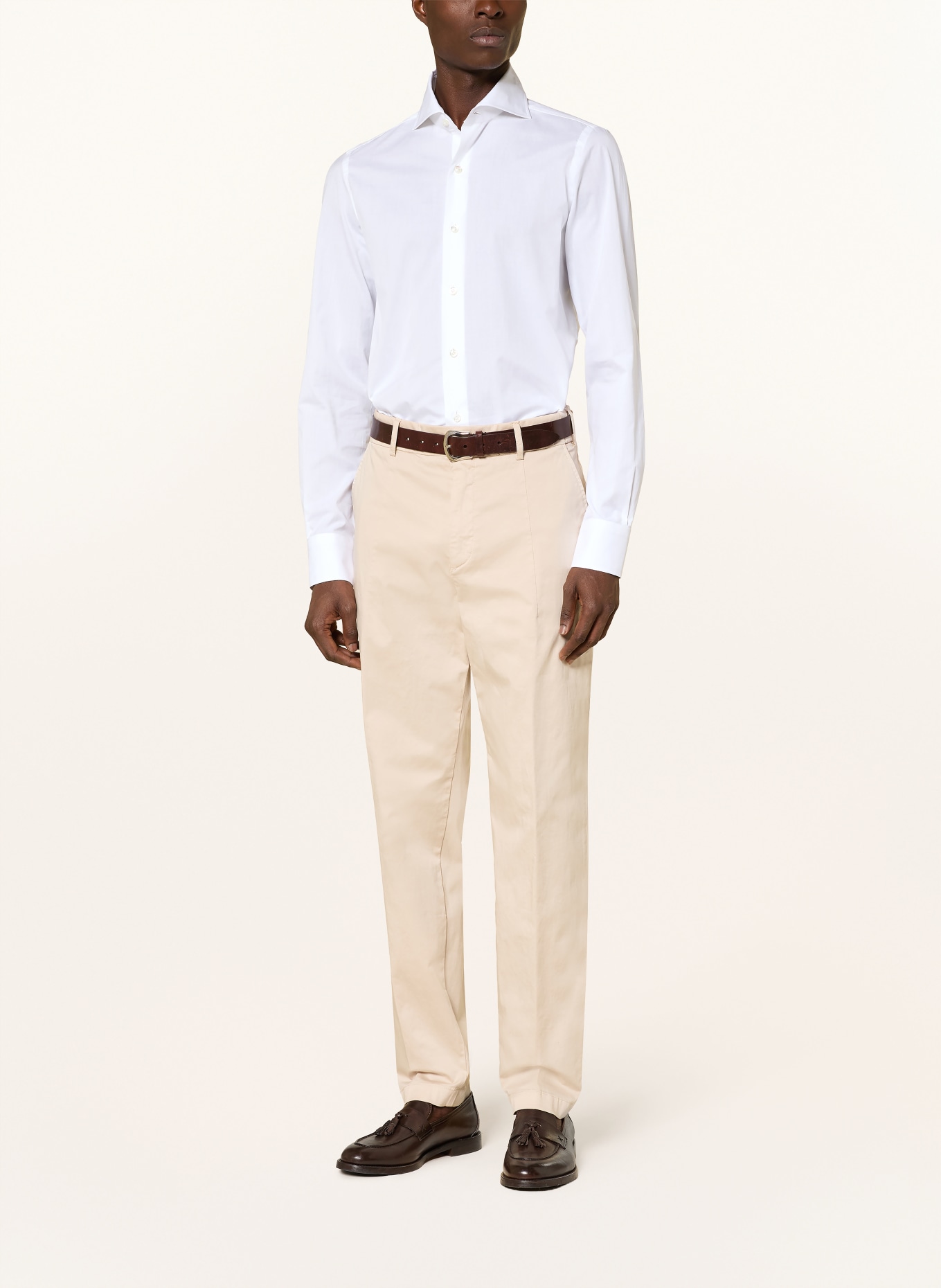 FINAMORE 1925 Košile NAPOLI EDUARDO Regular Fit: BÍLÁ