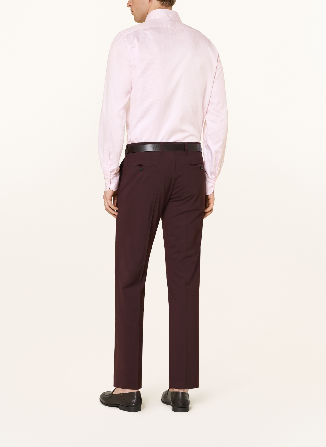 FINAMORE 1925 Hemd NAPOLI EDUARDO Regular Fit: HELLROSA / WEISS