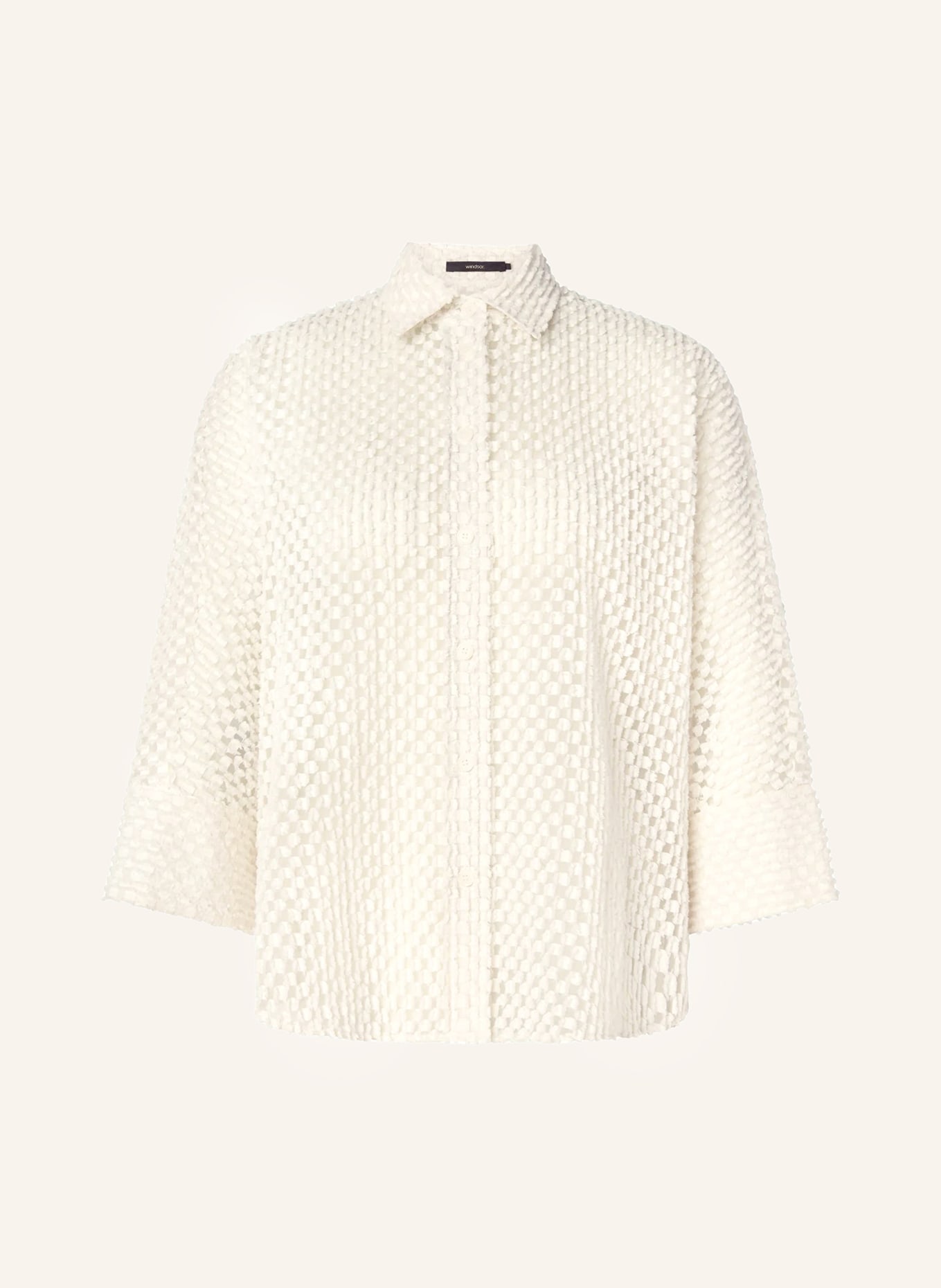 windsor. Hemdbluse mit 3/4-Arm: CREME