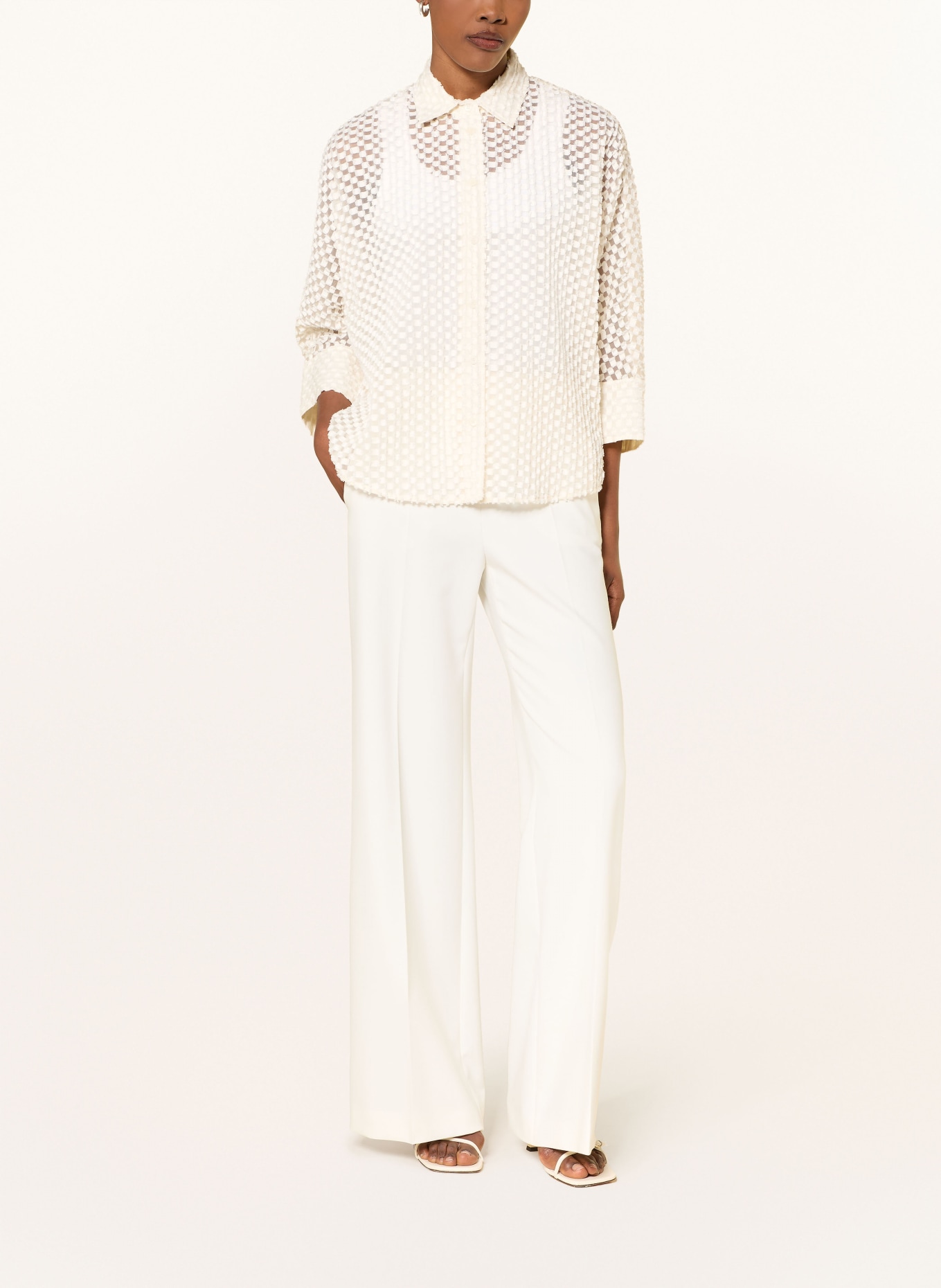 windsor. Hemdbluse mit 3/4-Arm: CREME