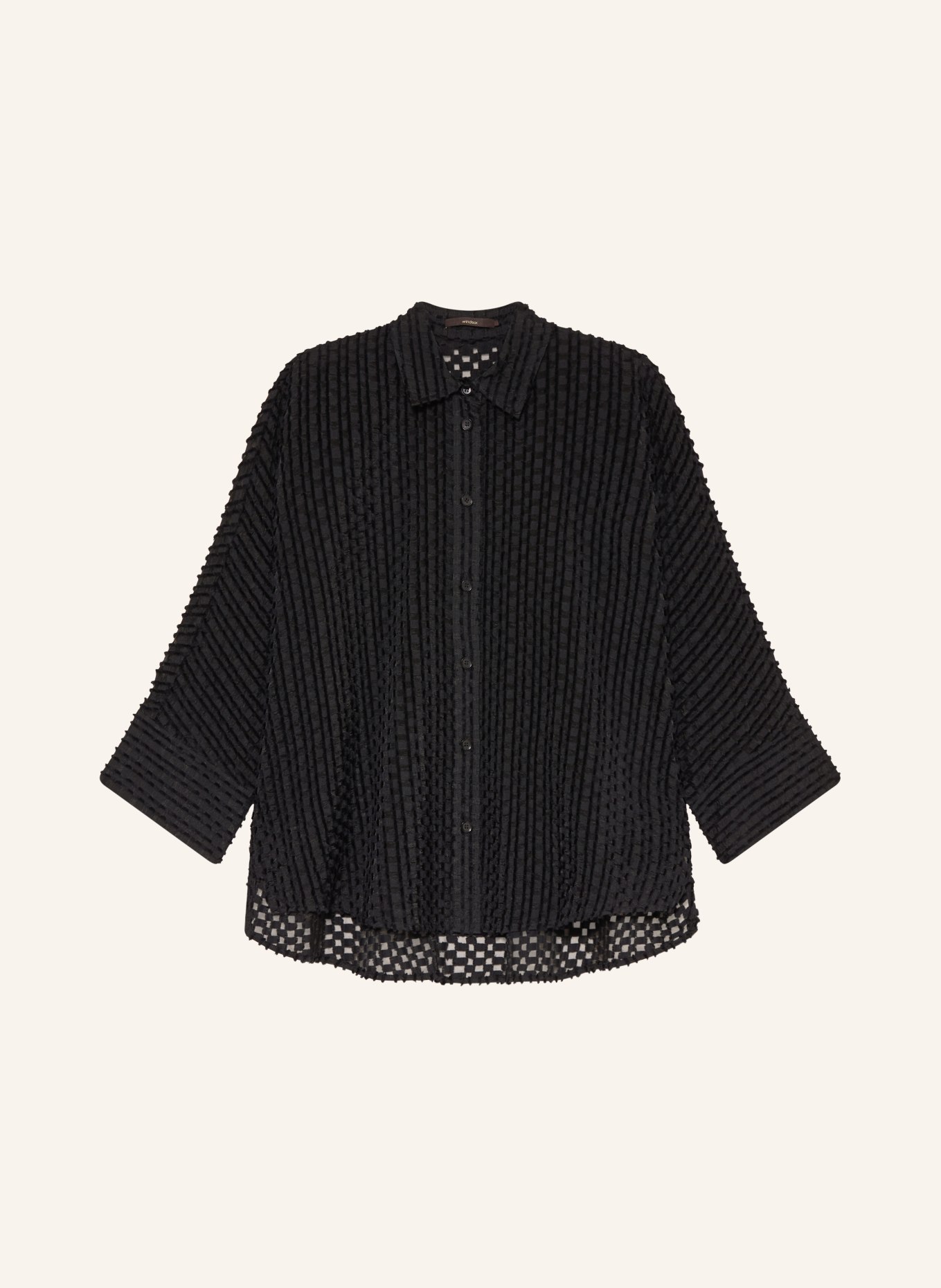 windsor. Košile s 3/4 rukávem: TMAVĚ MODRÁ