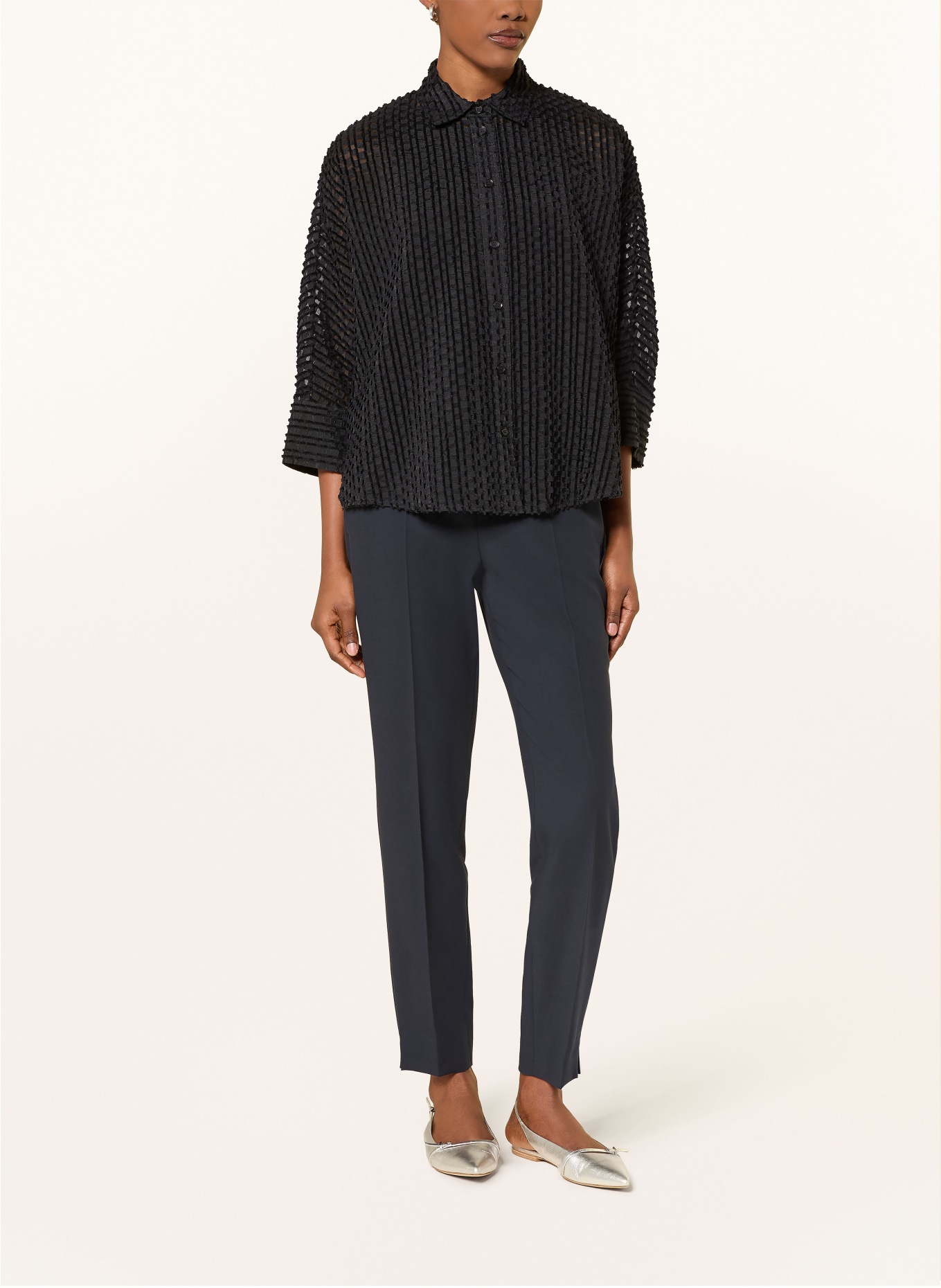 windsor. Košile s 3/4 rukávem: TMAVĚ MODRÁ