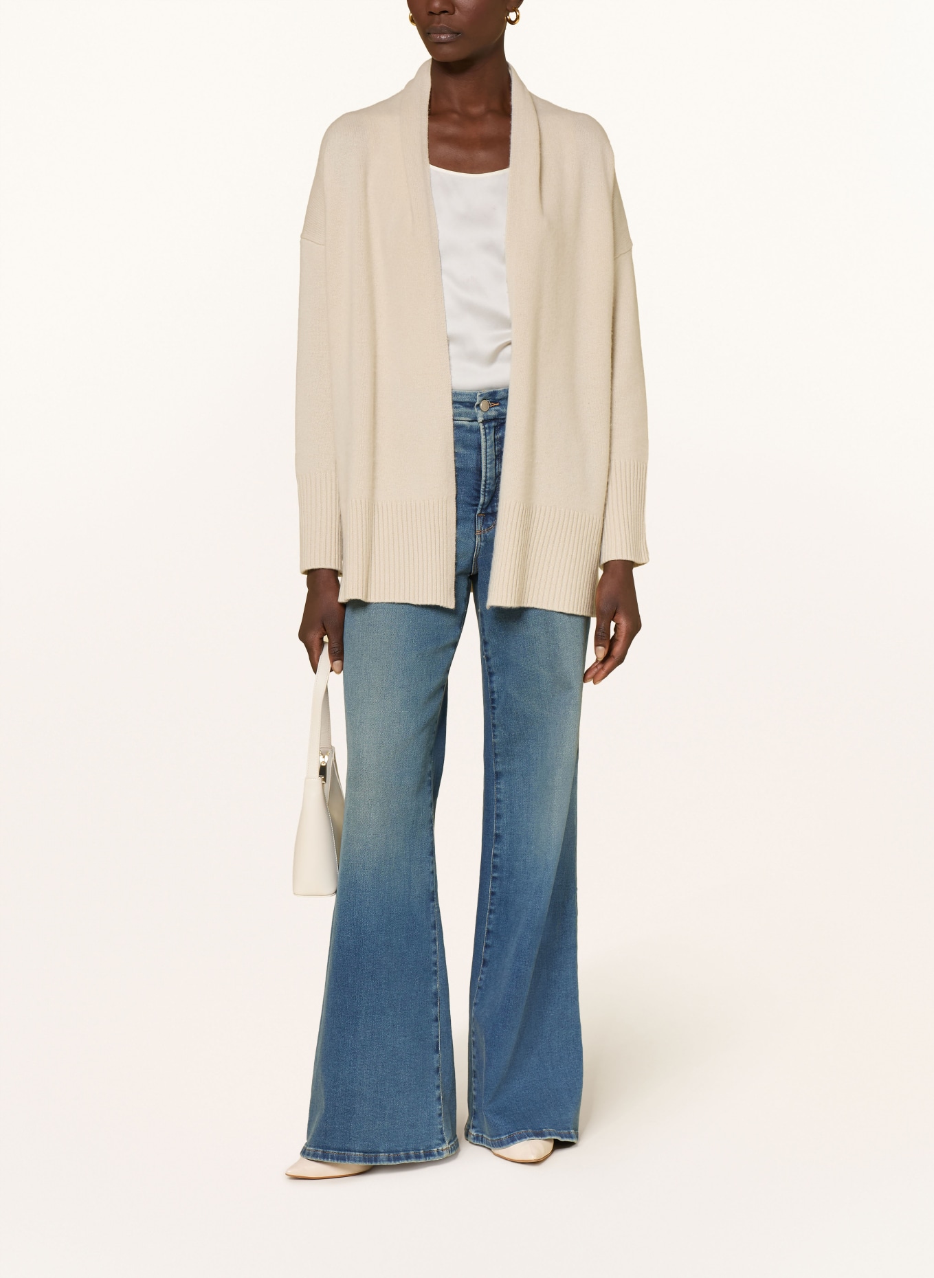 (THE MERCER) N.Y. Strickjacke aus Cashmere: BEIGE