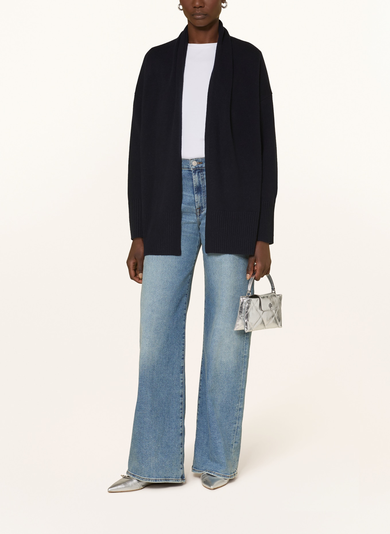 (THE MERCER) N.Y. Strickjacke aus Cashmere: DUNKELBLAU