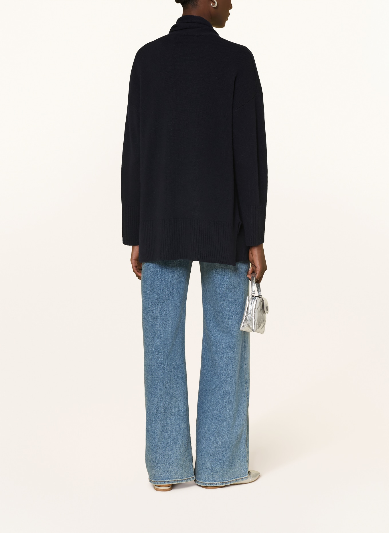 (THE MERCER) N.Y. Strickjacke aus Cashmere: DUNKELBLAU